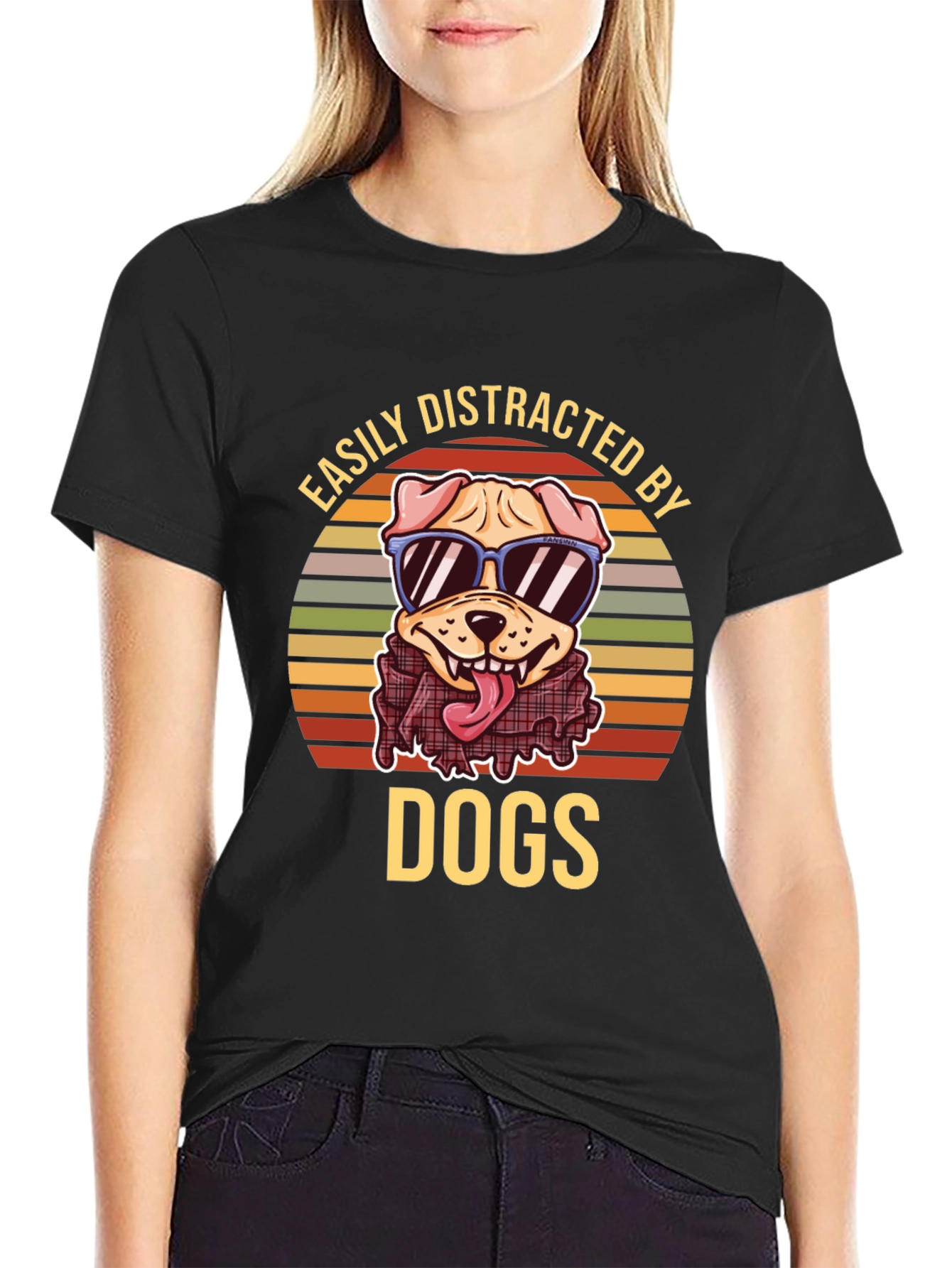Easily Distracted By Dogs T-Shirt