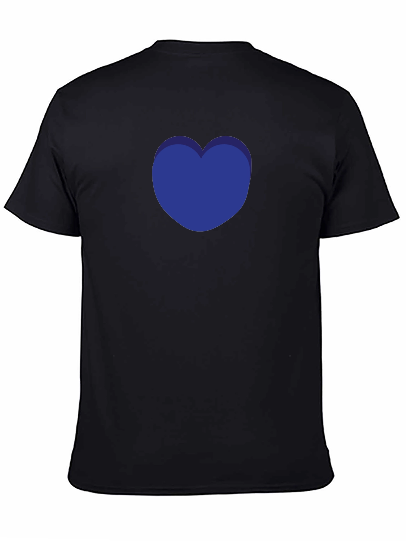 Blue Heart Graphic T-Shirt - Modern Casual Tee