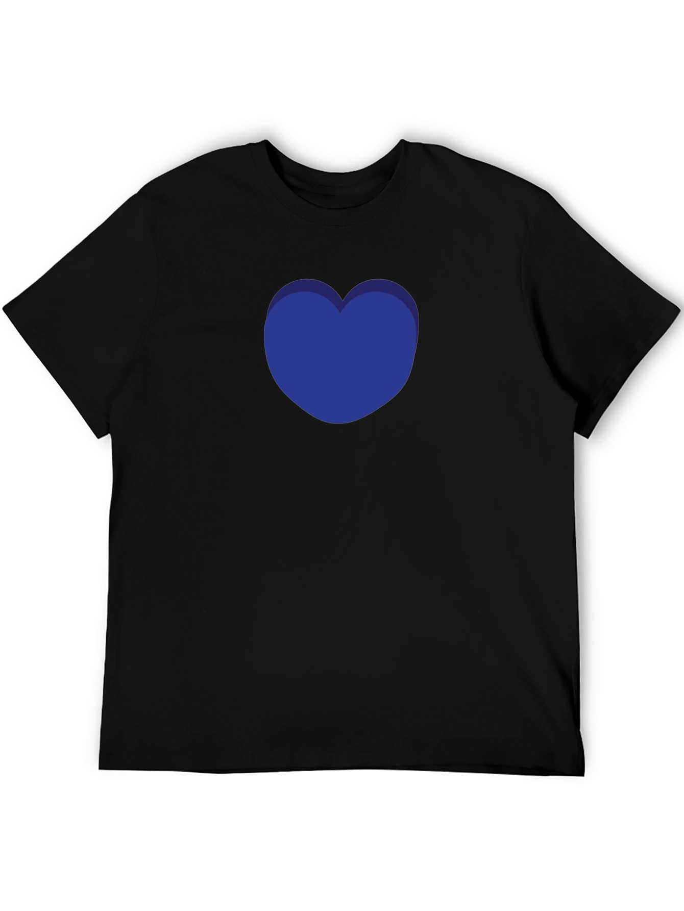 Blue Heart Graphic T-Shirt - Modern Casual Tee