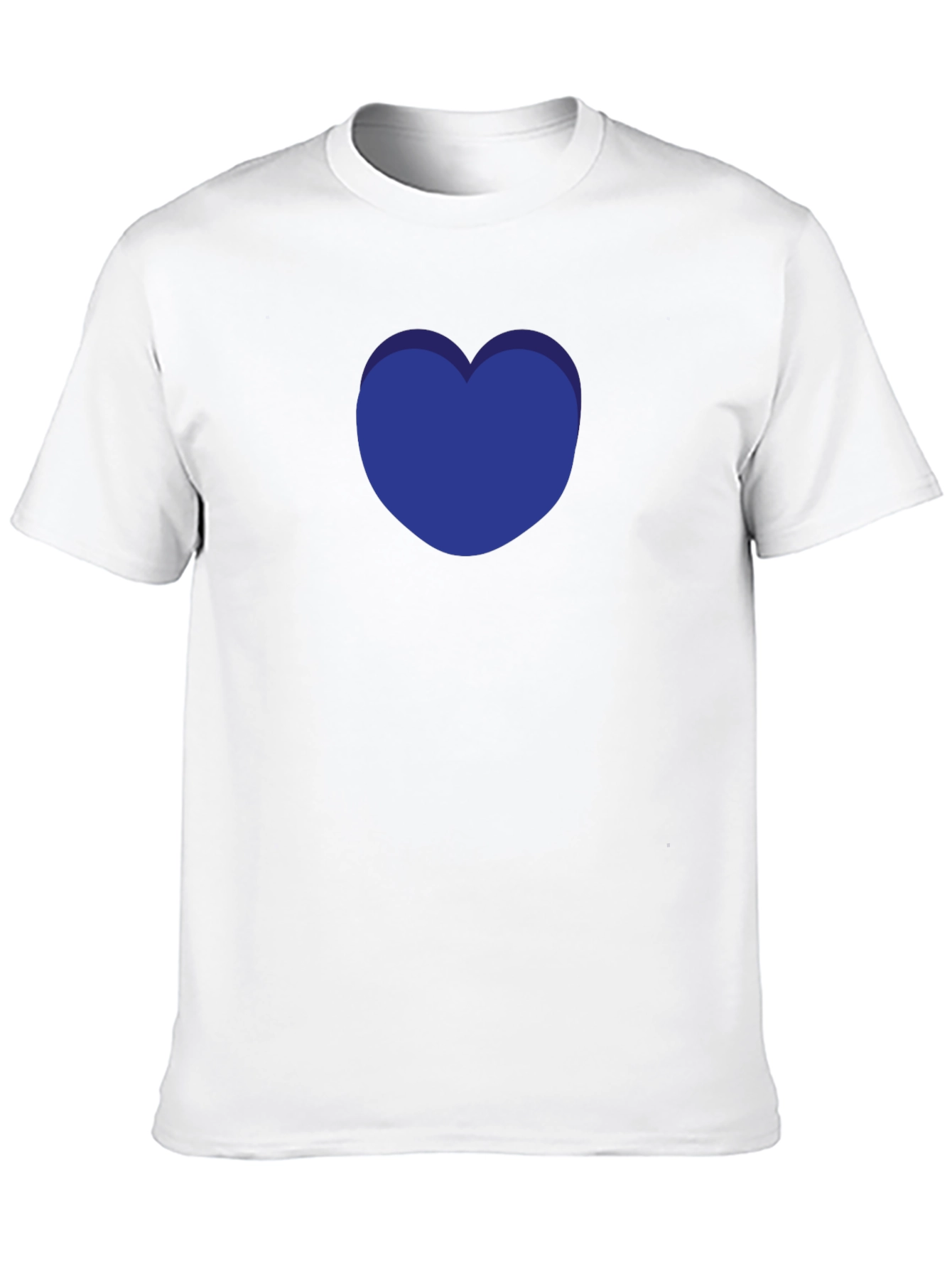 Blue Heart Graphic T-Shirt - Modern Casual Tee