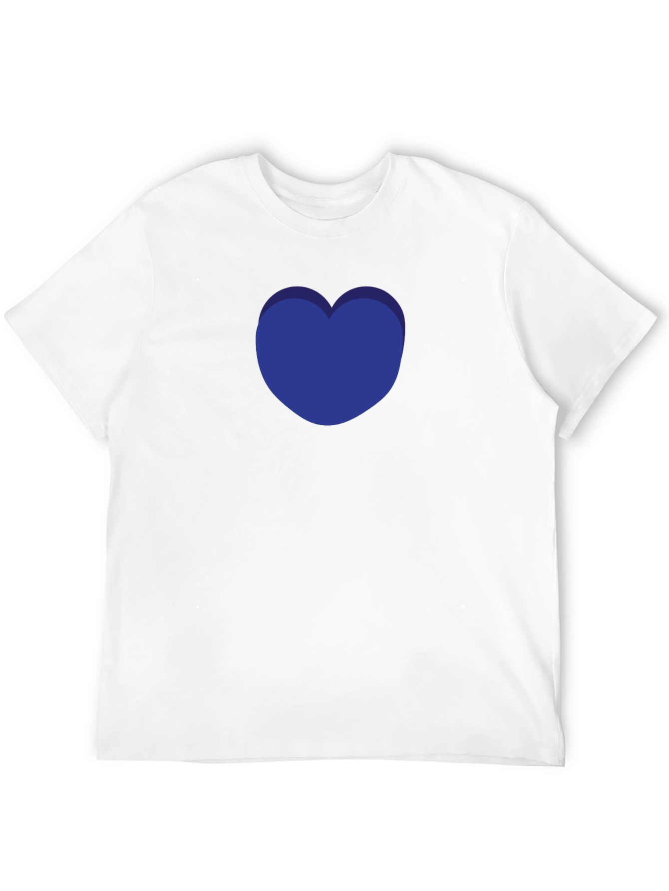 Blue Heart Graphic T-Shirt - Modern Casual Tee