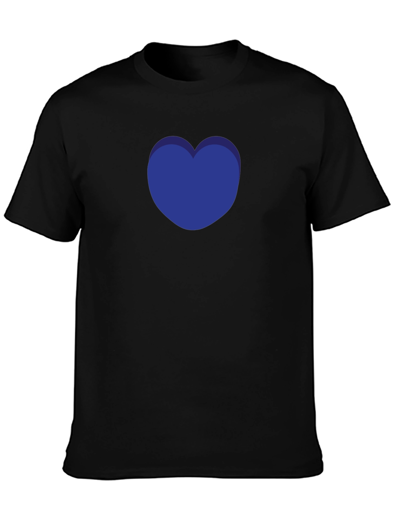 Blue Heart Graphic T-Shirt - Modern Casual Tee