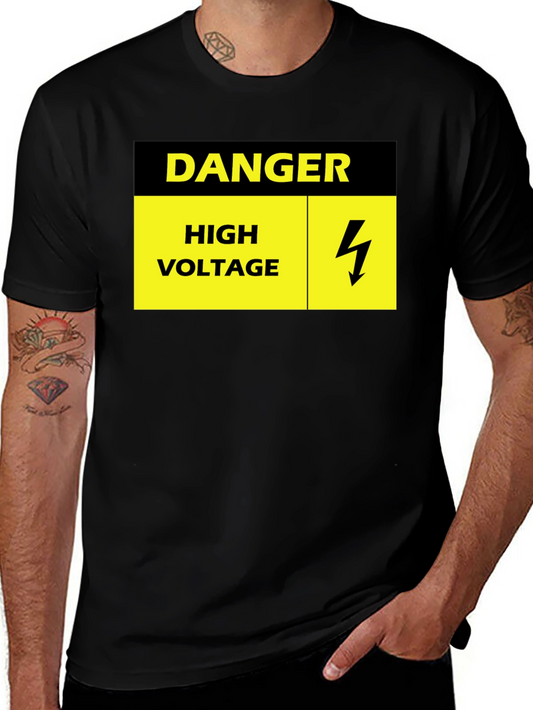 Danger High Voltage Black T-Shirt