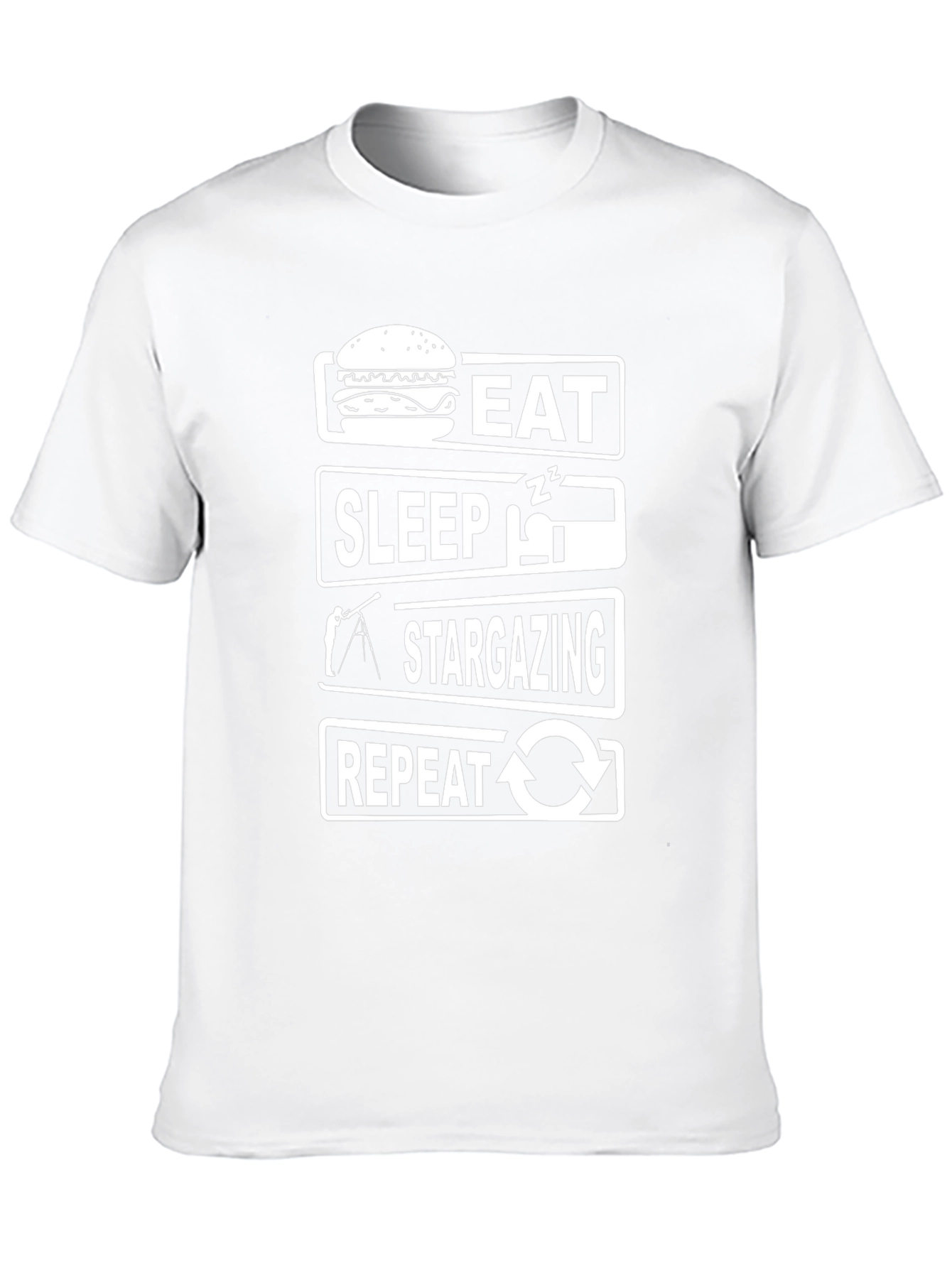 Eat Sleep Stargazing Repeat Graphic Tee