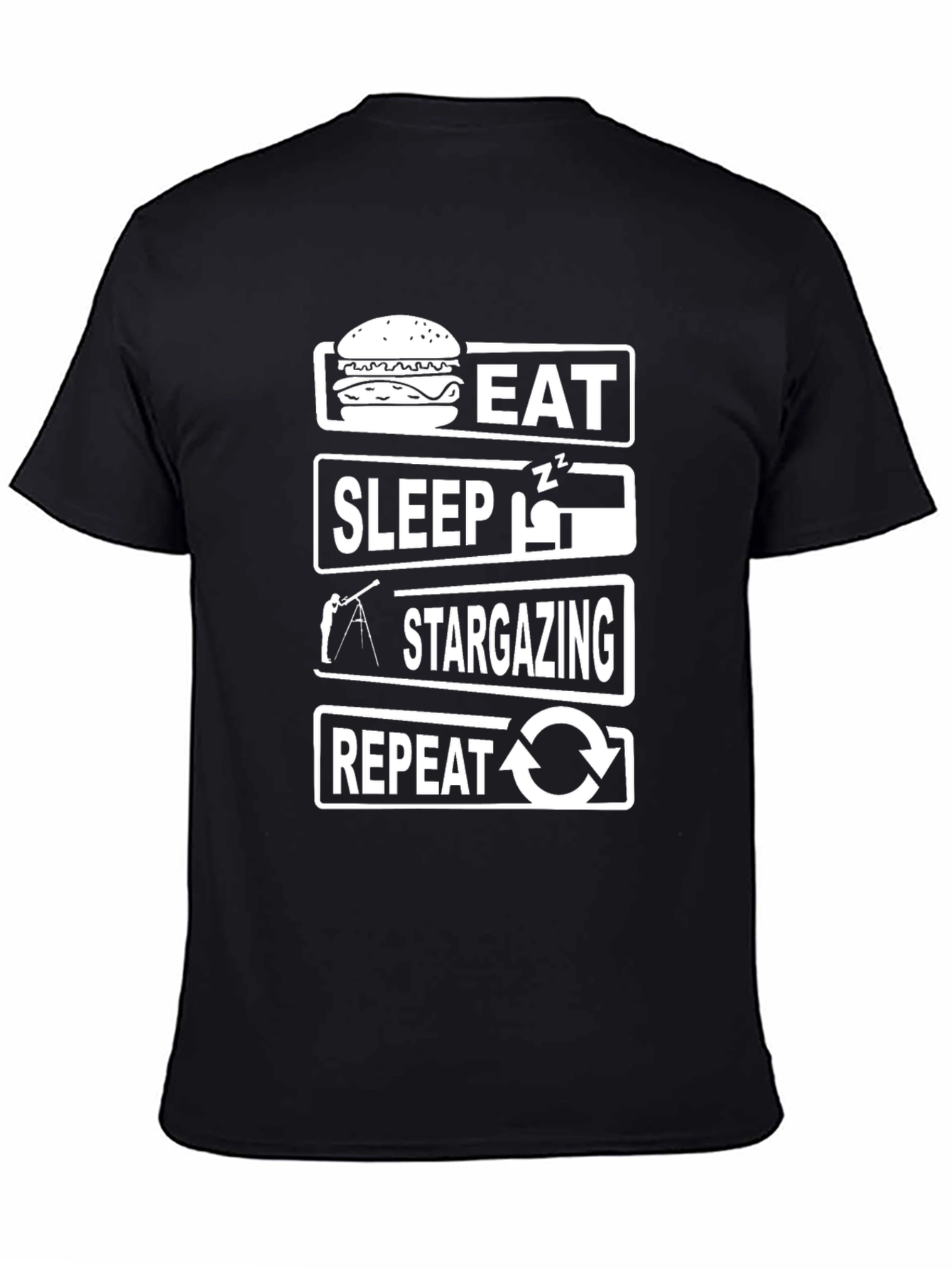 Eat Sleep Stargazing Repeat Graphic Tee