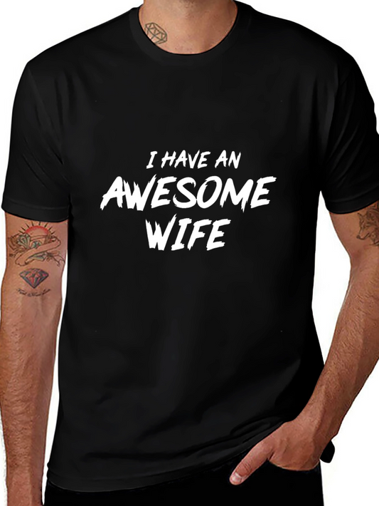 Awesome Wife T-Shirt - Black Graphic Tee