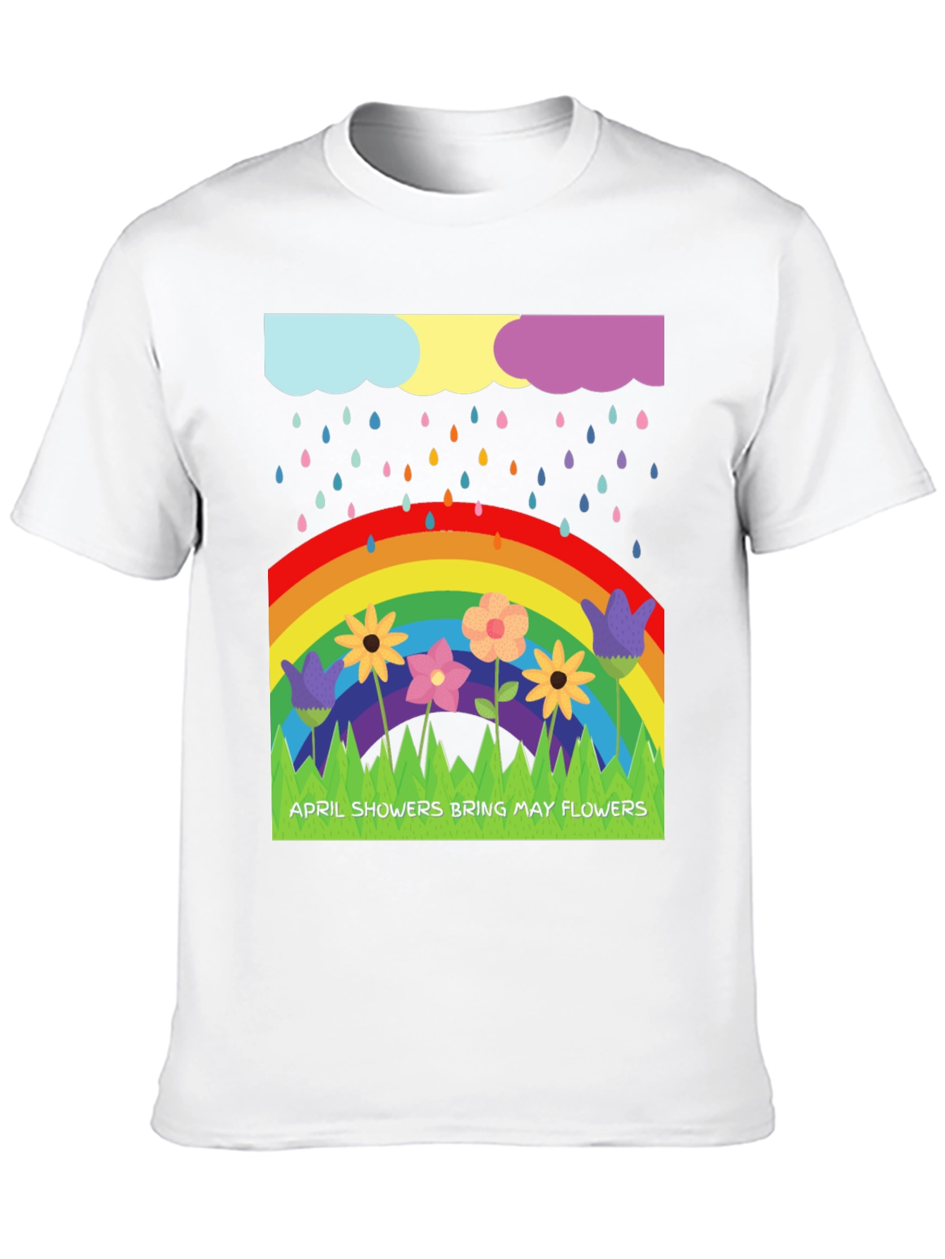 April Showers Bring May Flowers Graphic T-Shirt