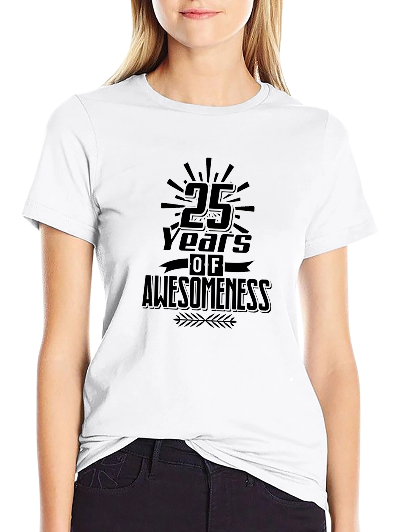 25 Years of Awesomeness T-Shirt - Black