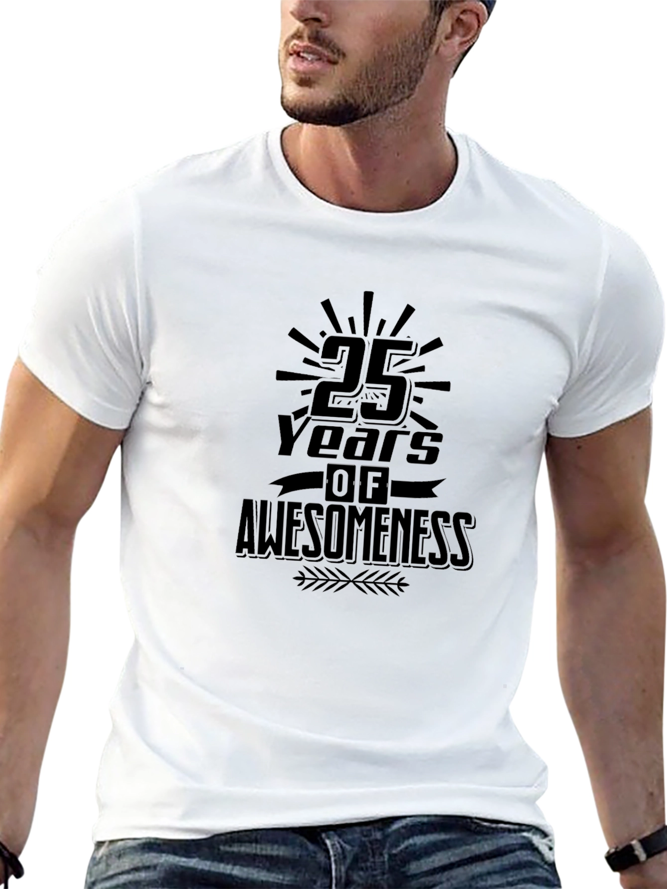 25 Years of Awesomeness T-Shirt - Black