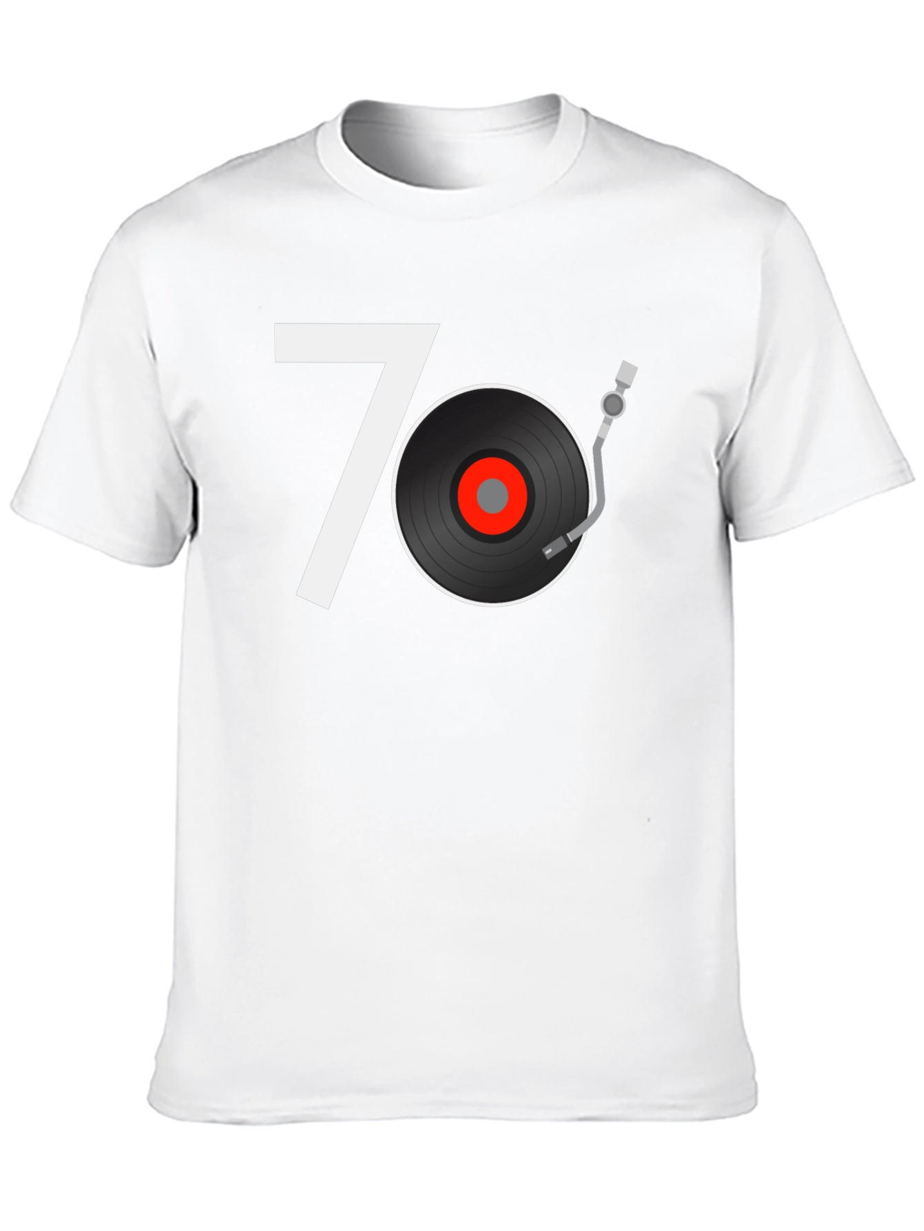 Retro 70s Vinyl Record Graphic Tee
