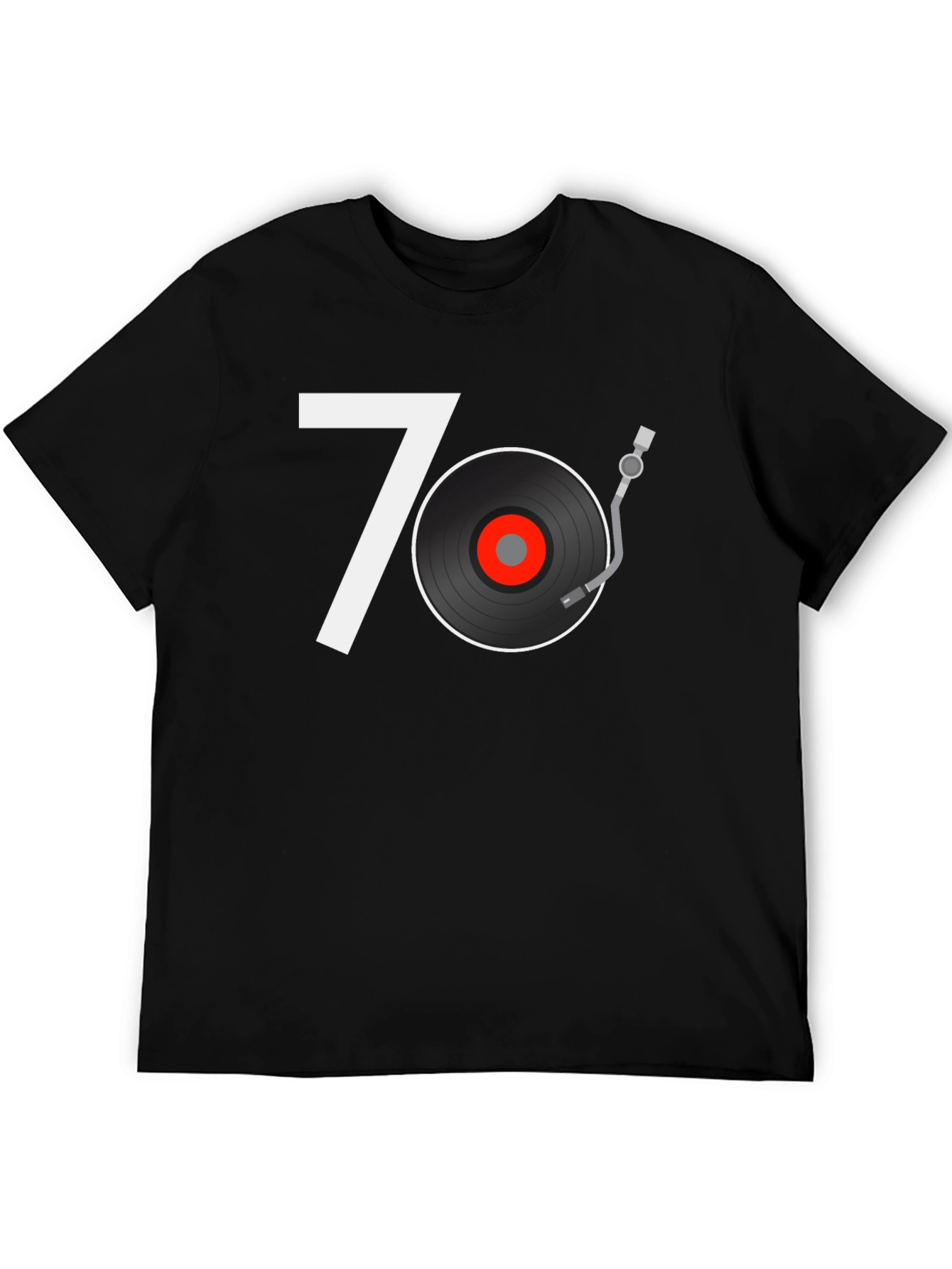 Retro 70s Vinyl Record Graphic Tee