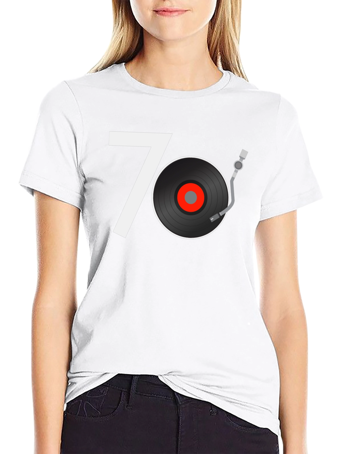 Retro 70s Vinyl Record Graphic Tee