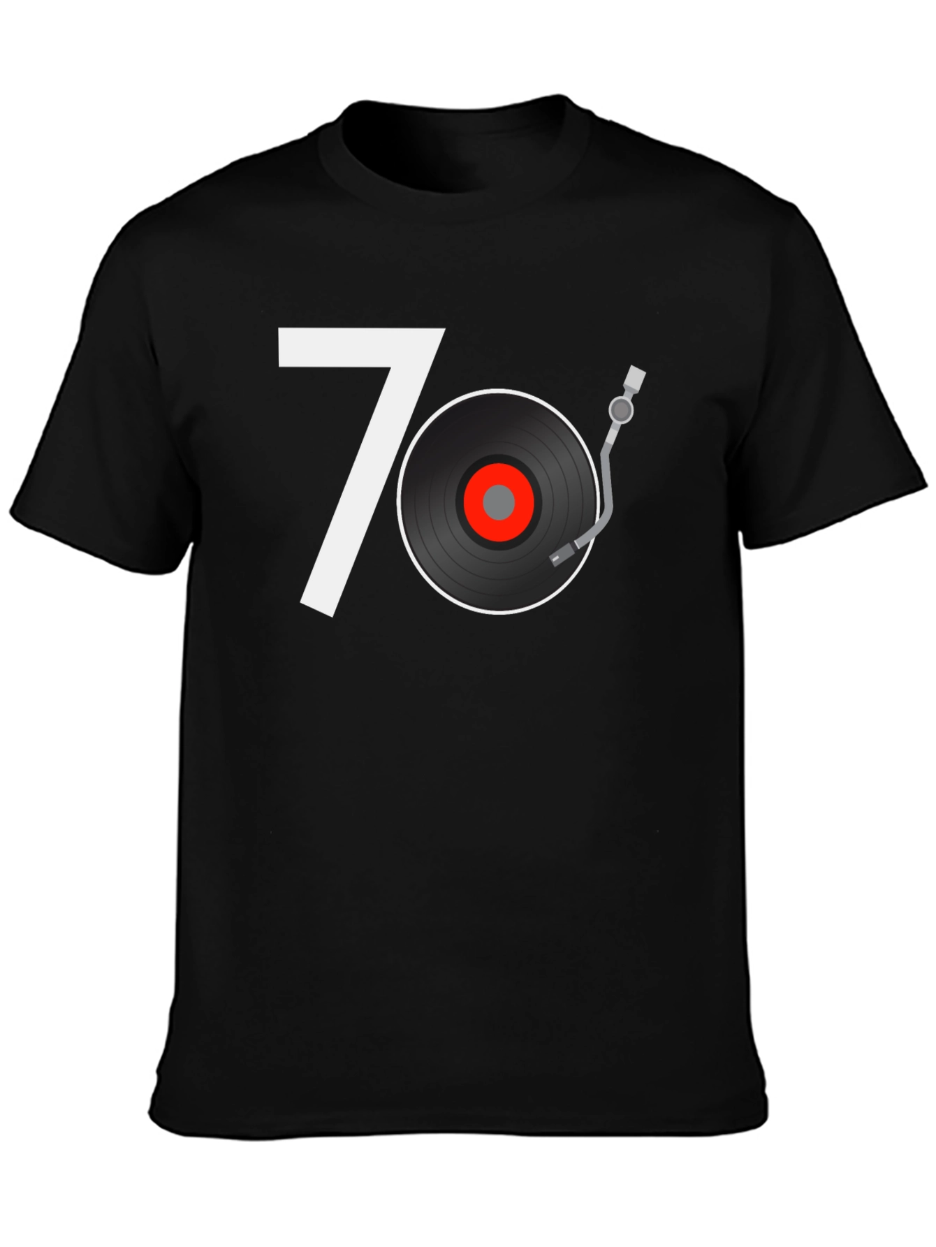 Retro 70s Vinyl Record Graphic Tee