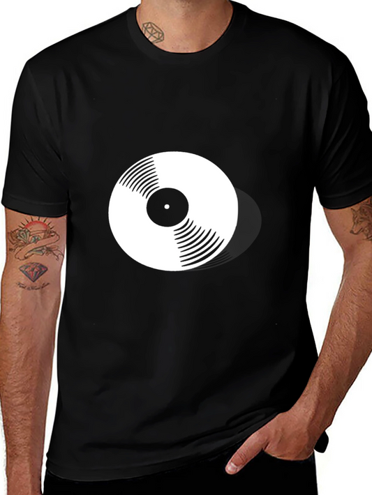 Vinyl Record Graphic Tee - Classic Music Lover T-Shirt