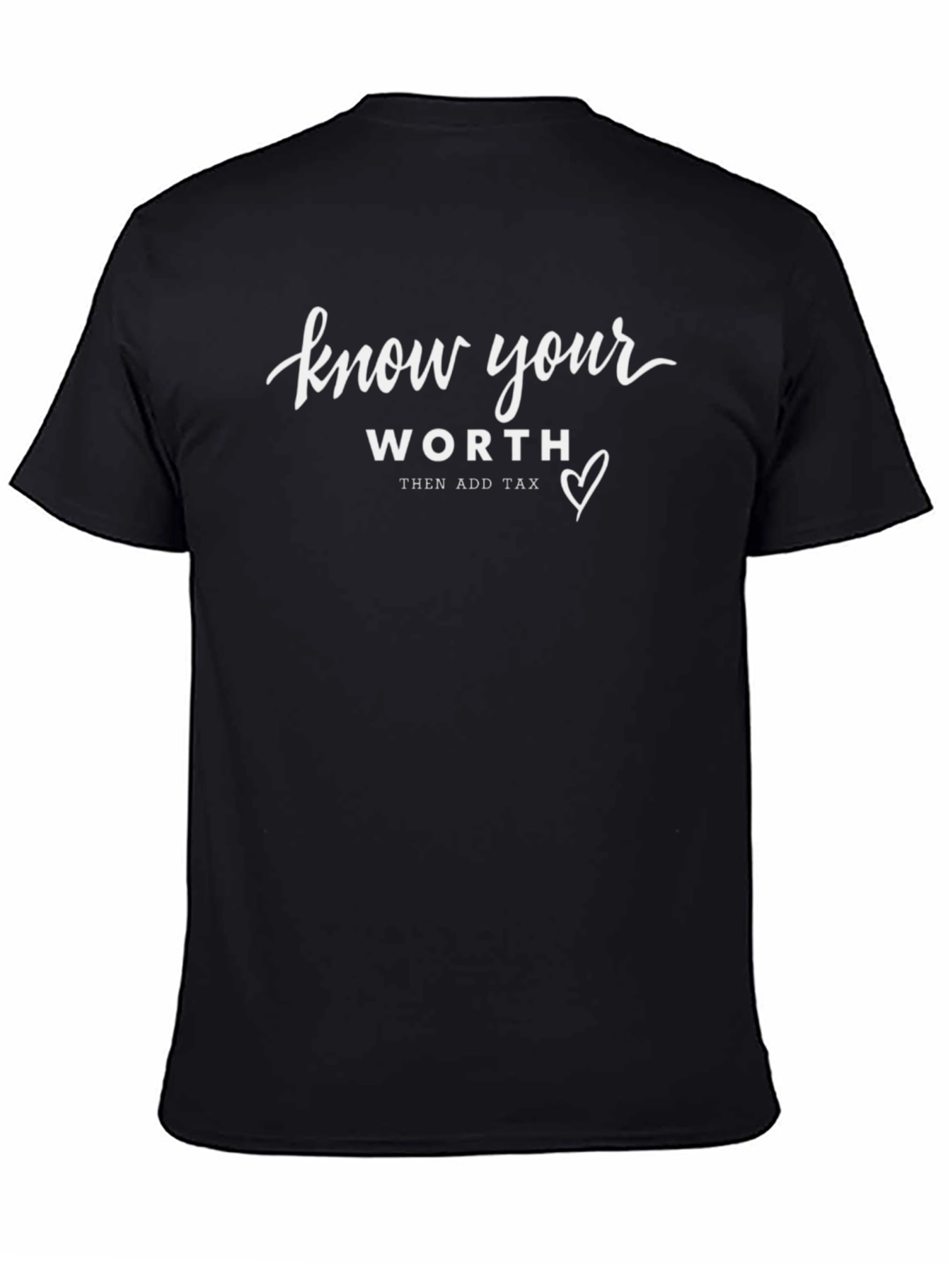 Know Your Worth T-Shirt - Black