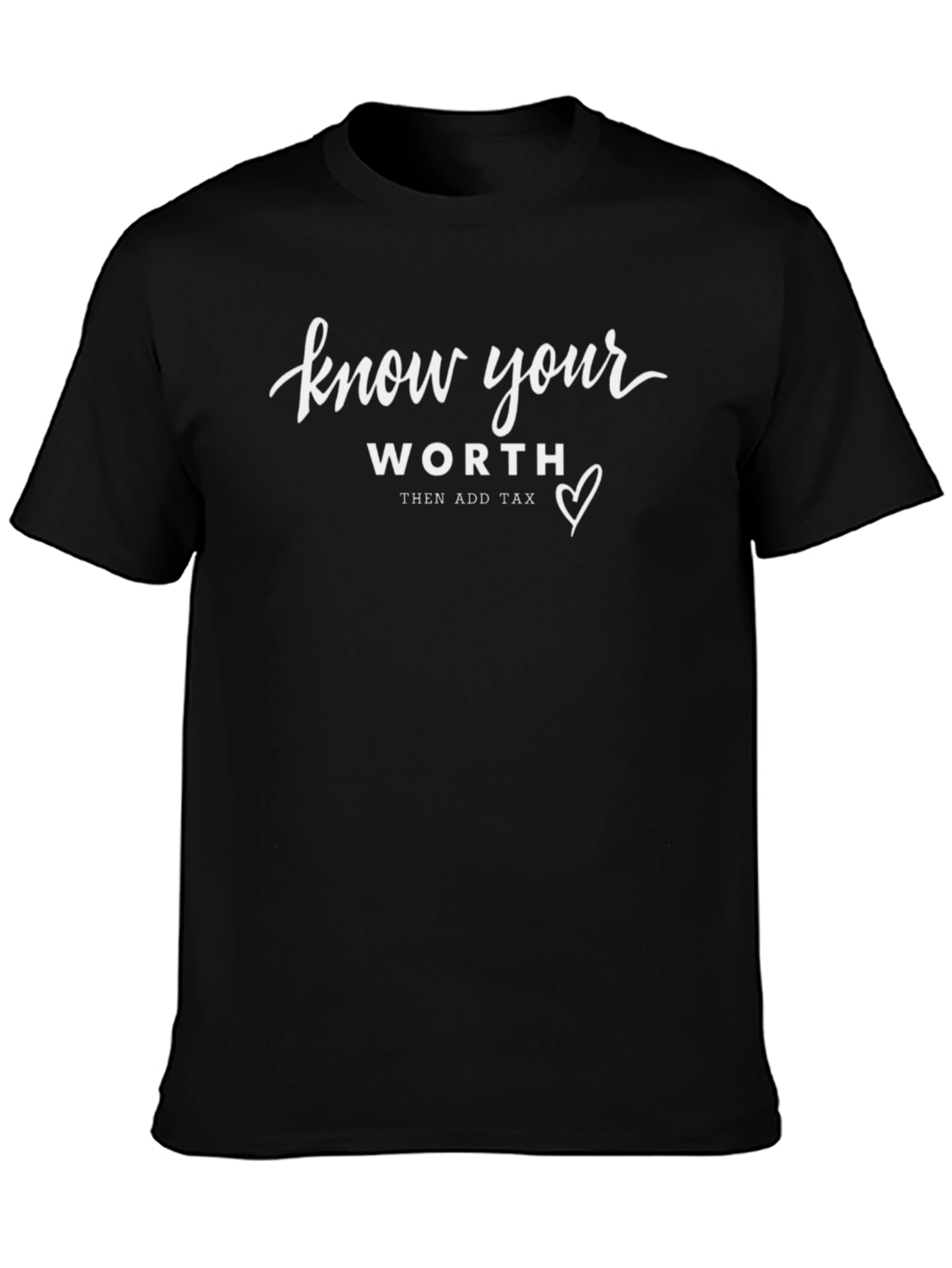Know Your Worth T-Shirt - Black