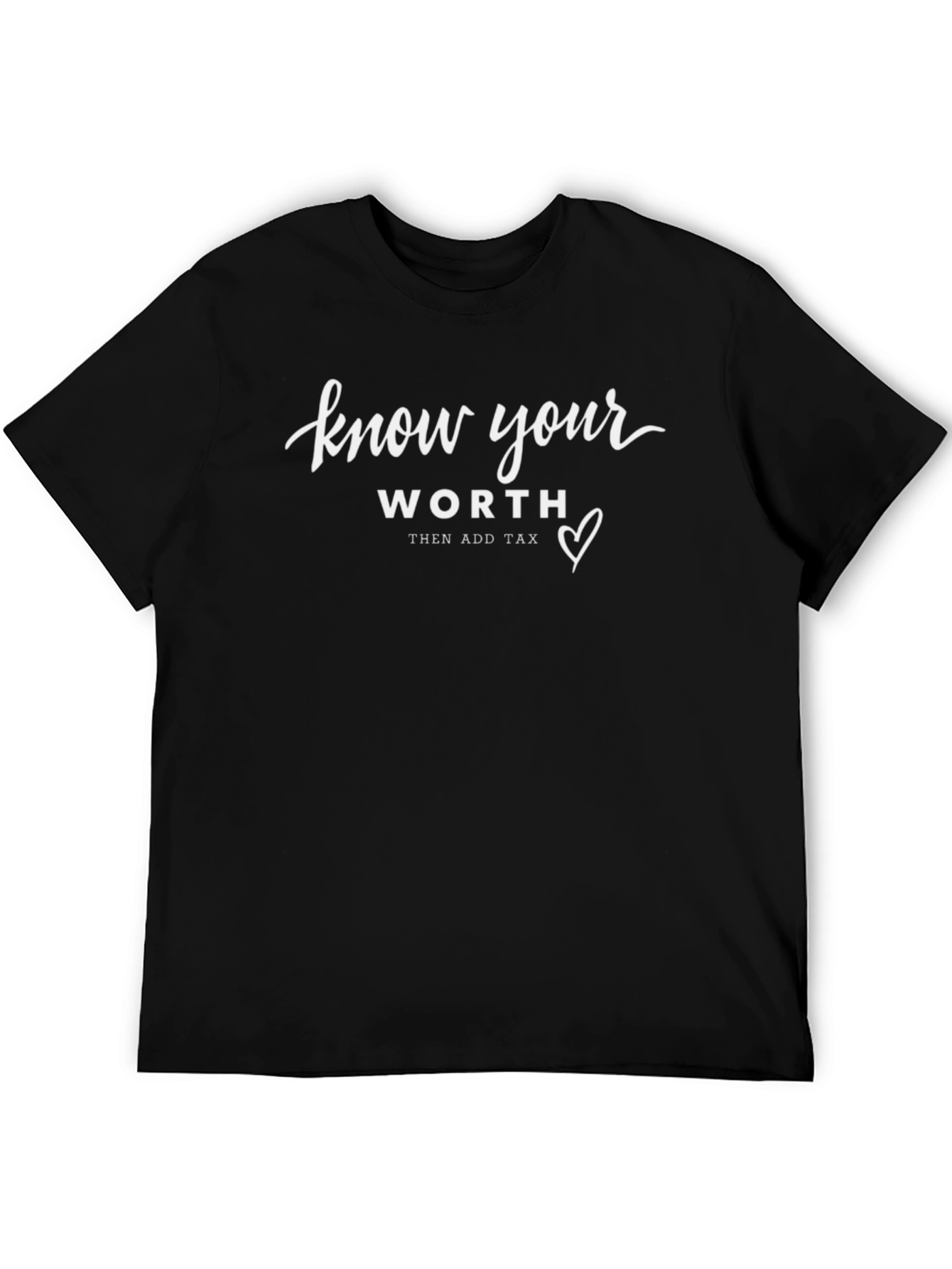 Know Your Worth T-Shirt - Black