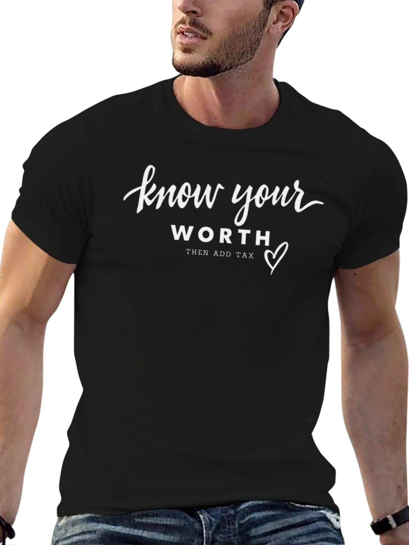 Know Your Worth T-Shirt - Black