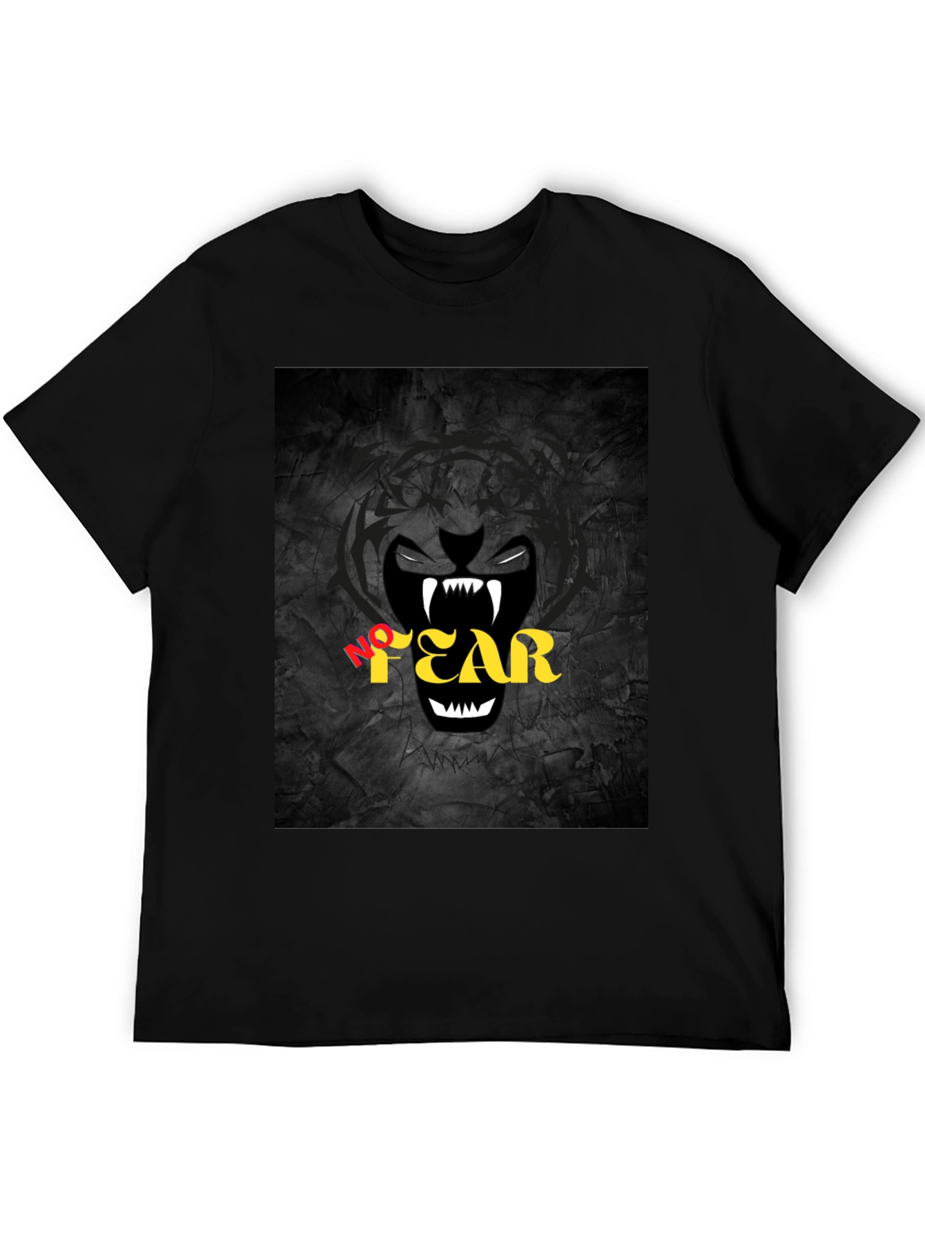No Fear Graphic Print Black T-Shirt