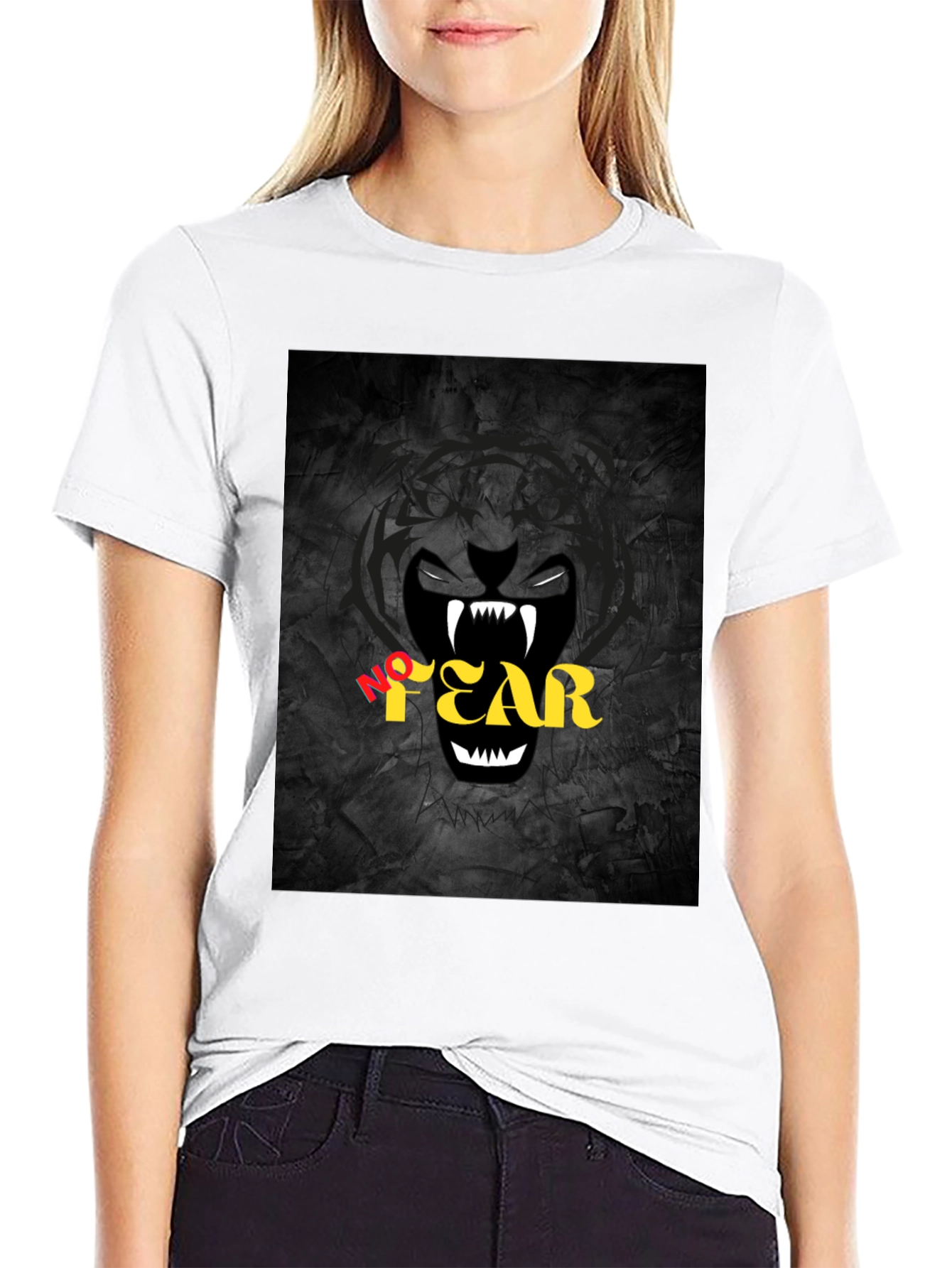 No Fear Graphic Print Black T-Shirt
