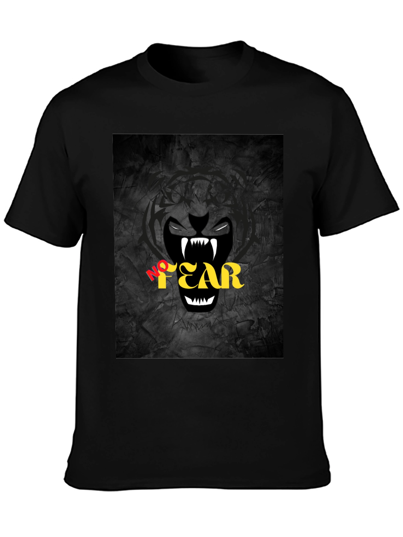 No Fear Graphic Print Black T-Shirt
