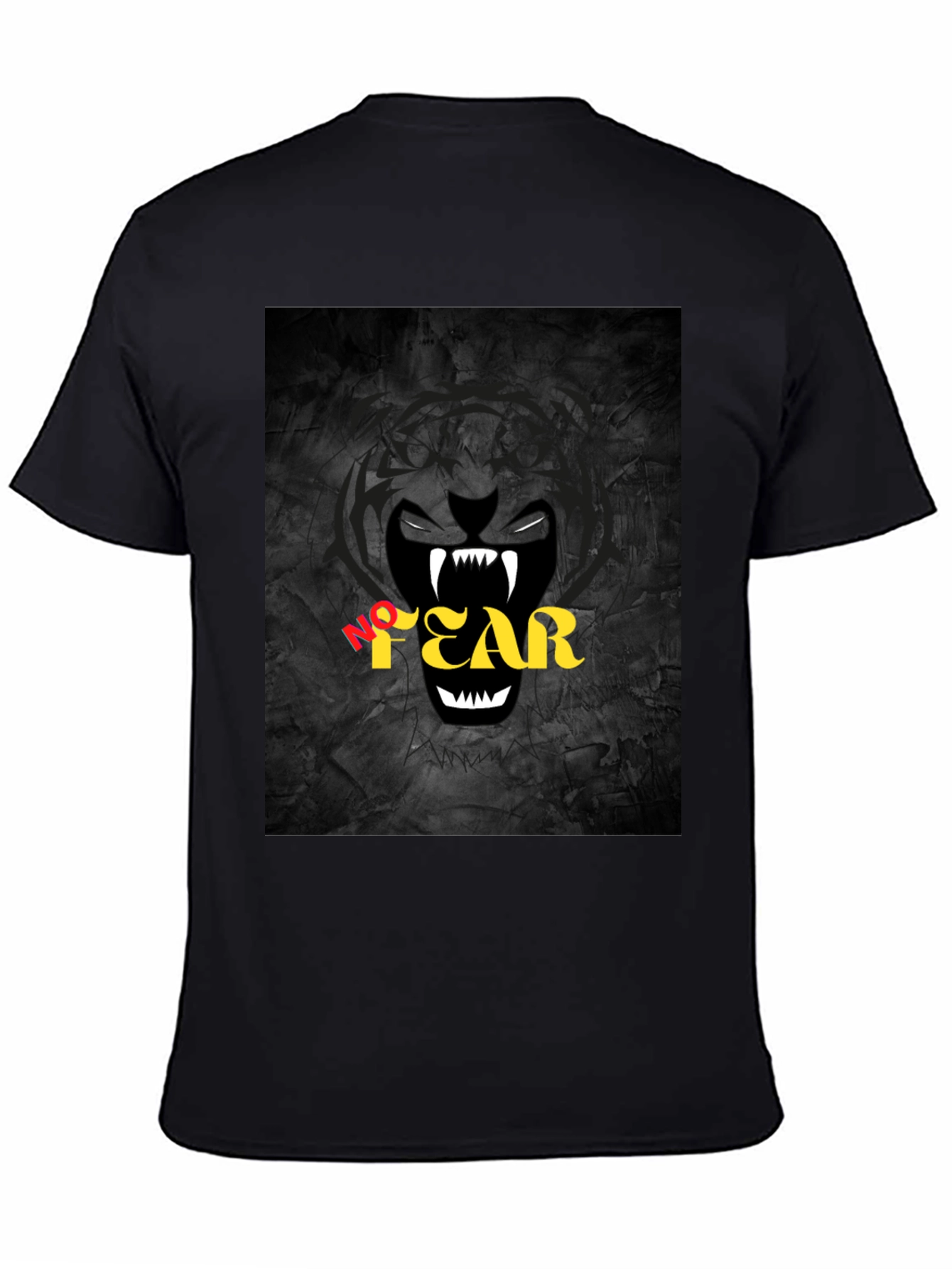 No Fear Graphic Print Black T-Shirt