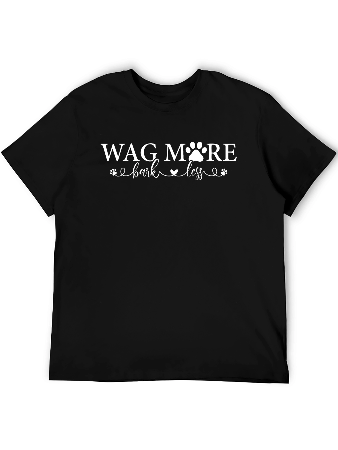 Wag More Bark Less Graphic T-Shirt