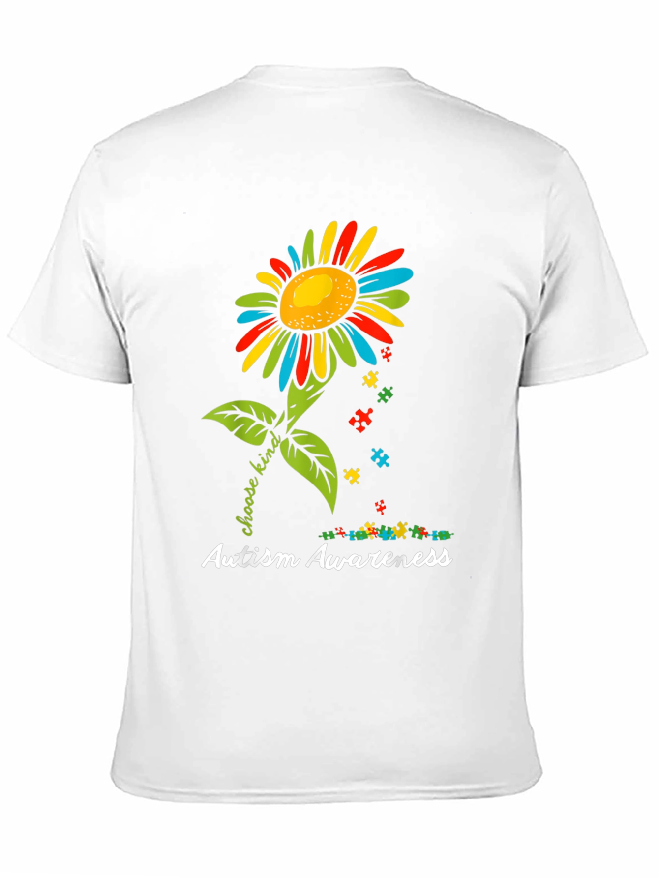 Autism Awareness Sunflower T-Shirt - Choose Kind