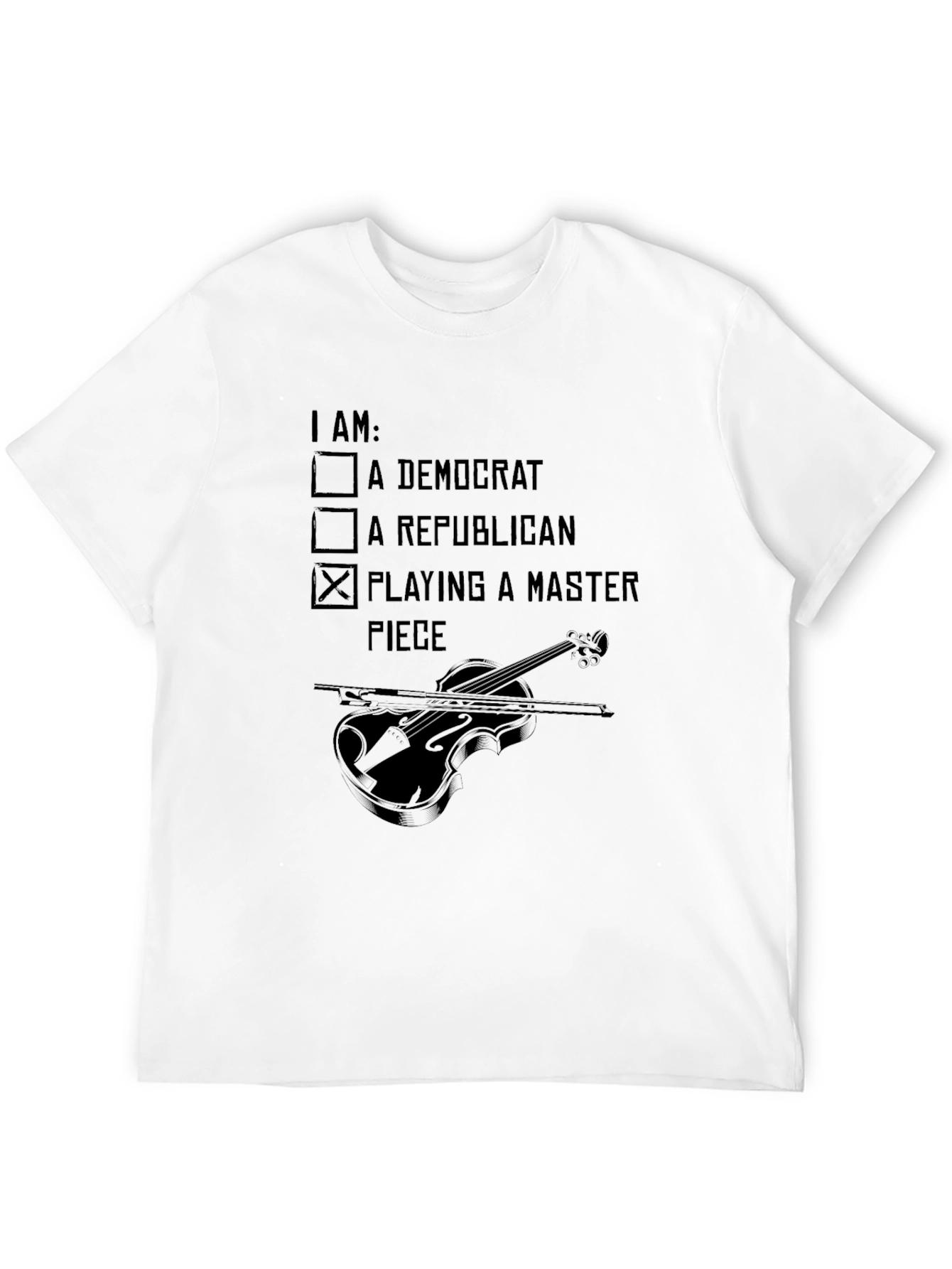 I Am Playing A Master Piece Musician T-Shirt