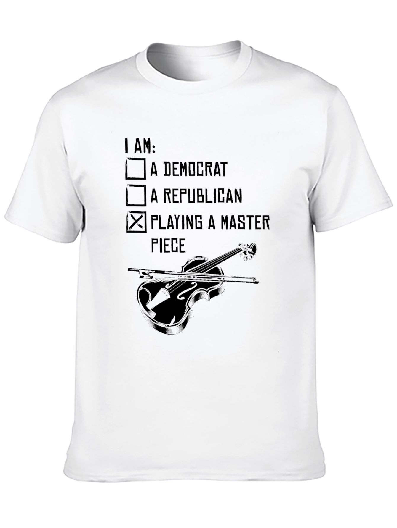 I Am Playing A Master Piece Musician T-Shirt