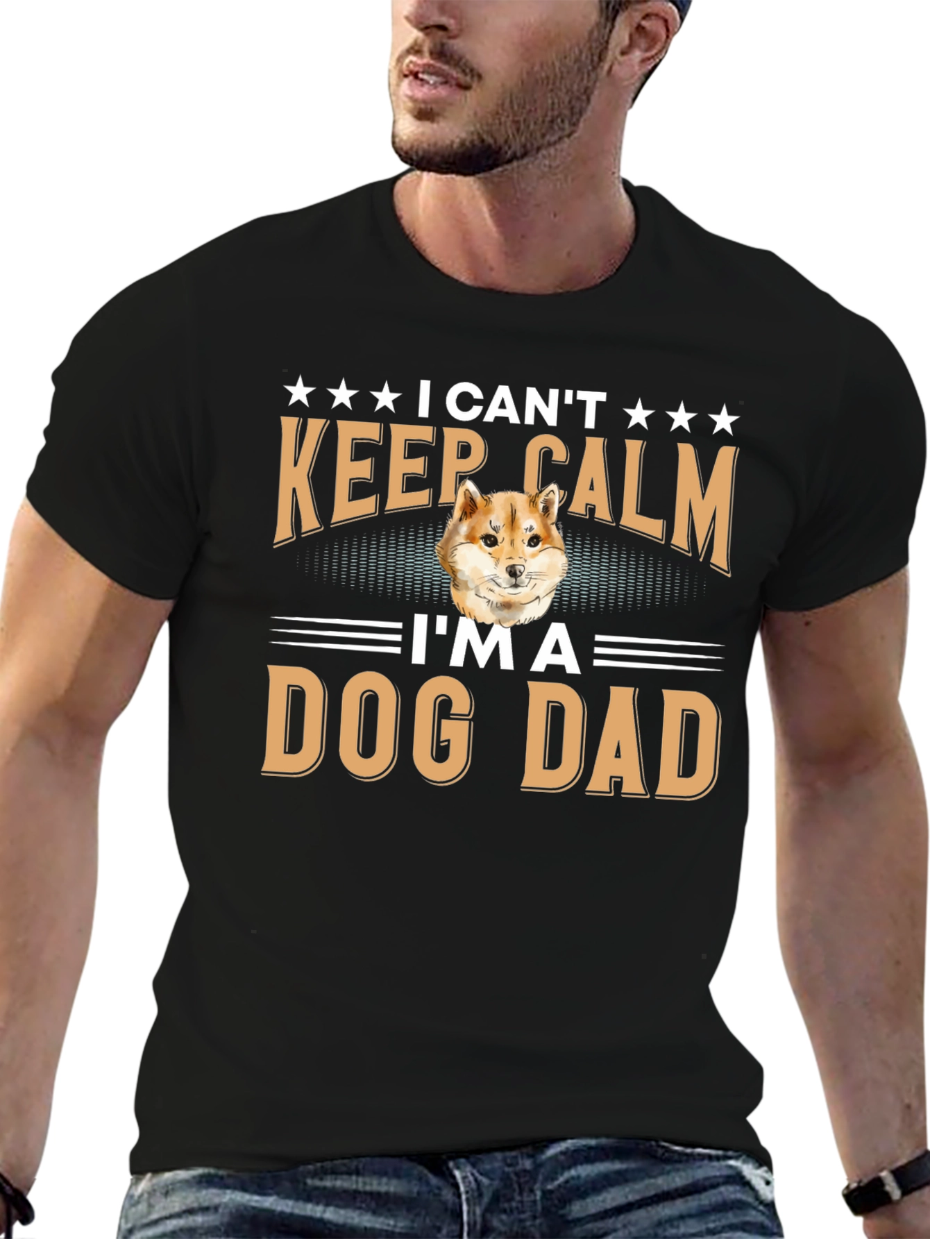I Cant Keep Calm Im A Dog Dad T-Shirt
