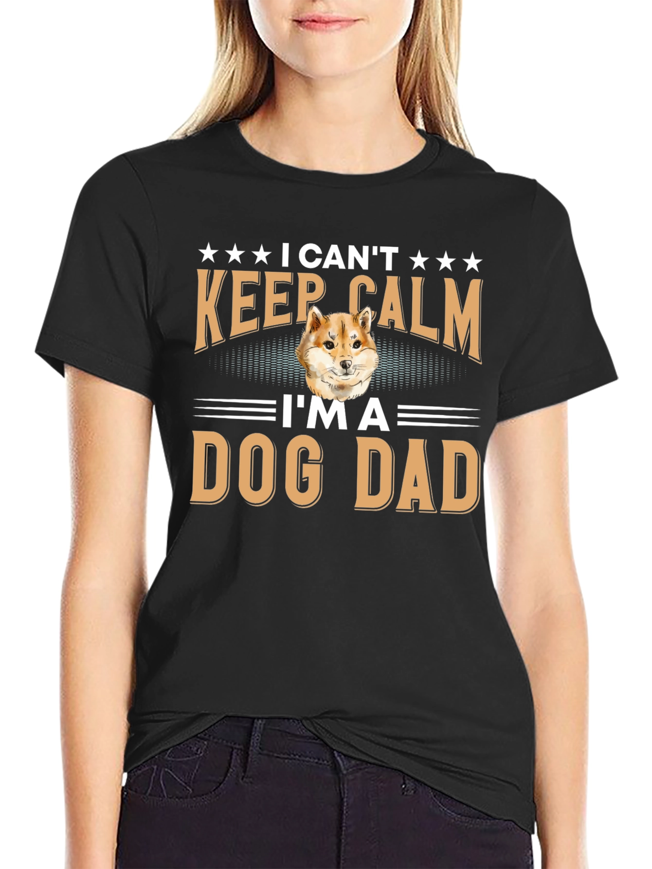 I Cant Keep Calm Im A Dog Dad T-Shirt