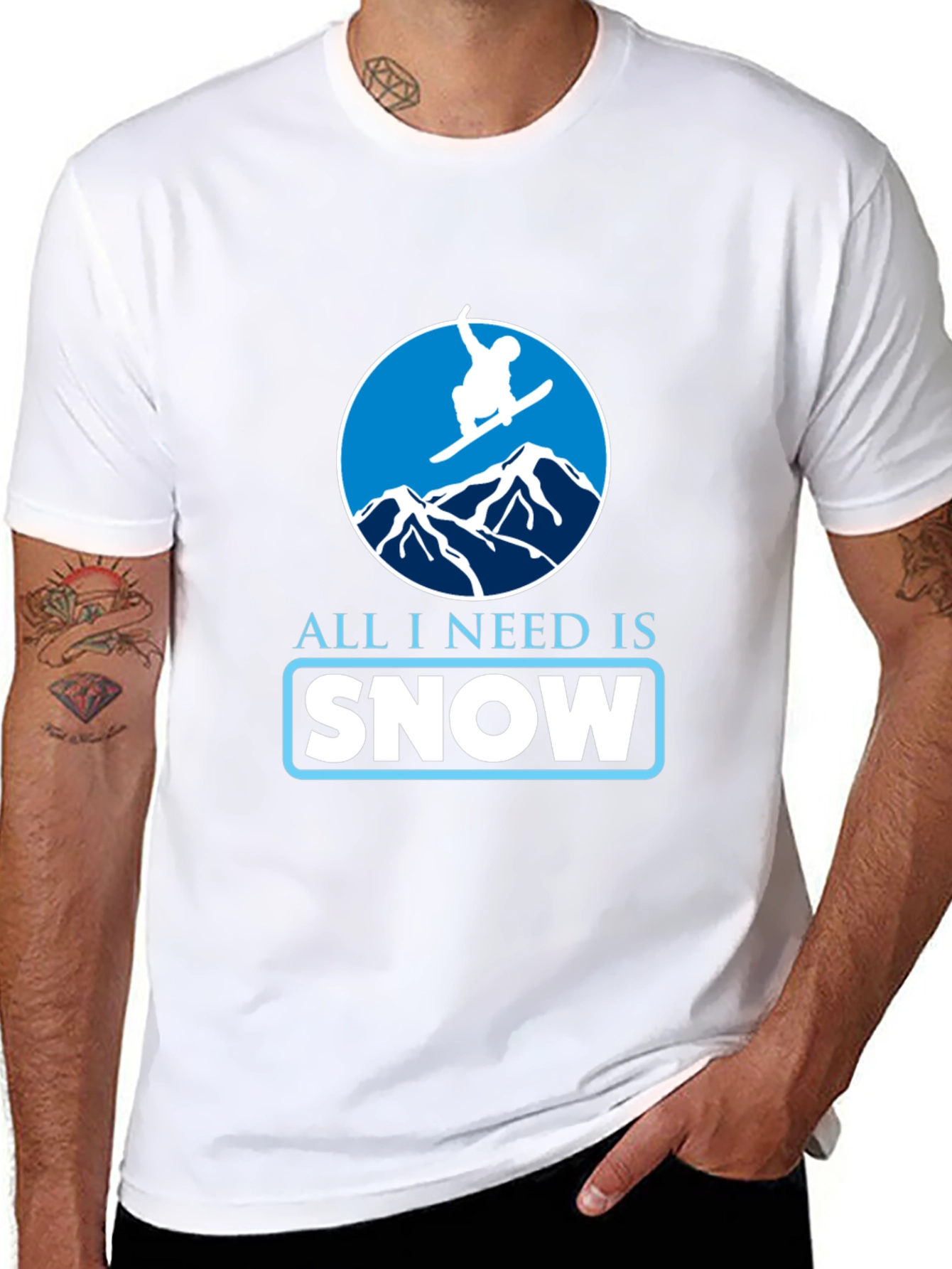 Snowboarding T-Shirt - All I Need Is Snow Tee