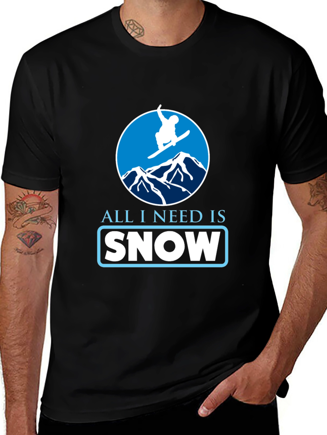 Snowboarding T-Shirt - All I Need Is Snow Tee