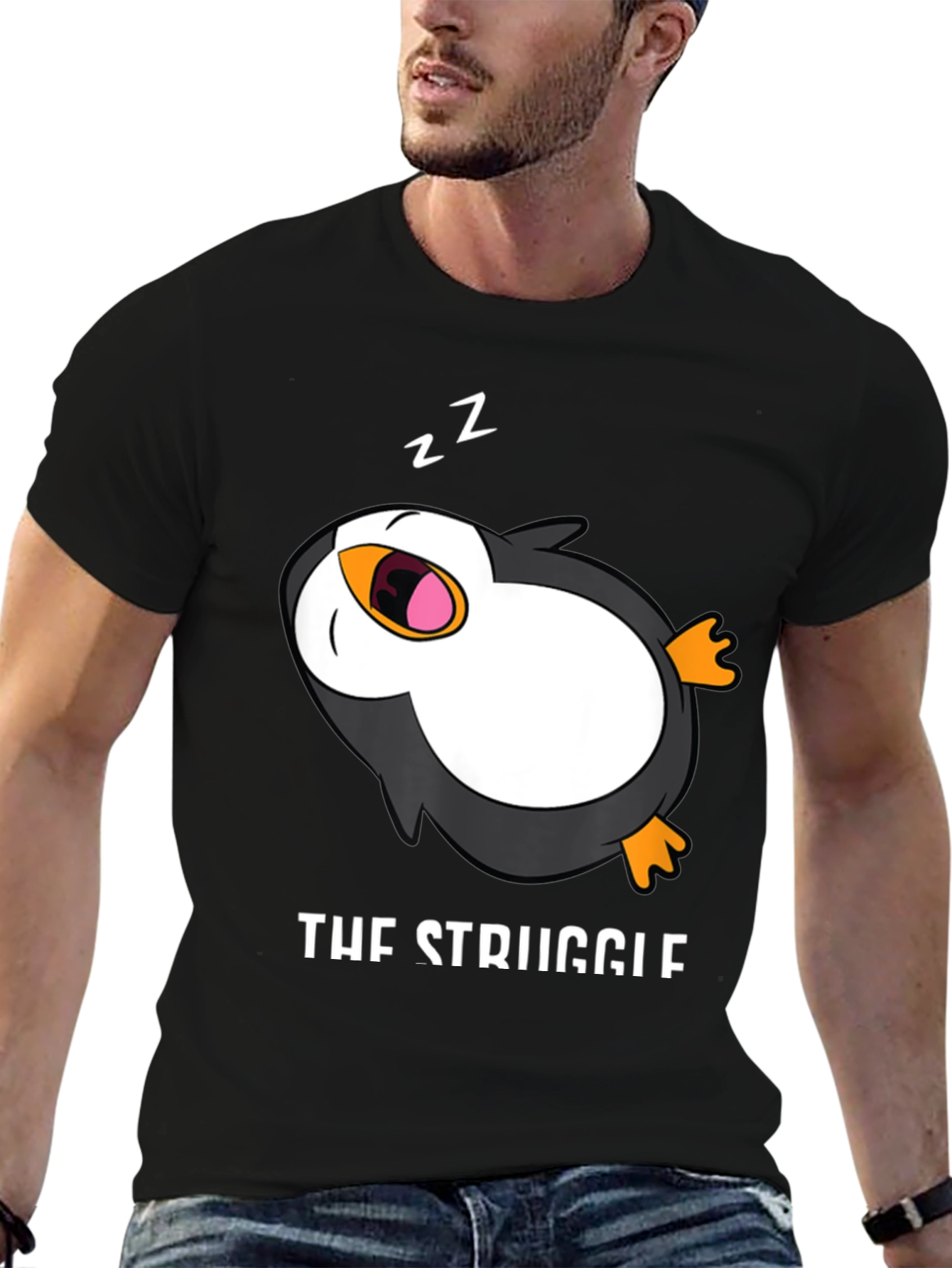 The Struggle Is Real T-Shirt - Sleepy Penguin Tee