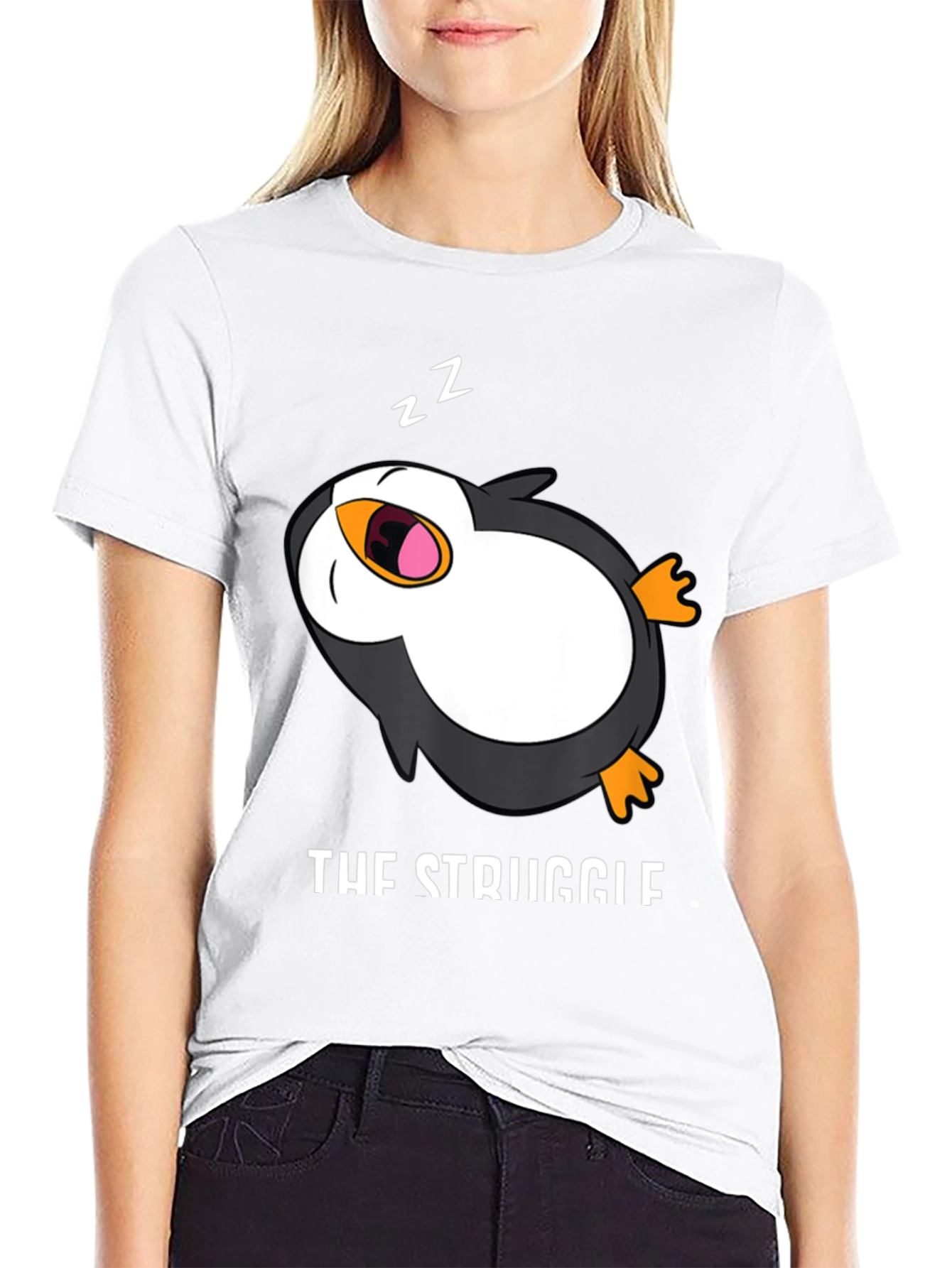The Struggle Is Real T-Shirt - Sleepy Penguin Tee