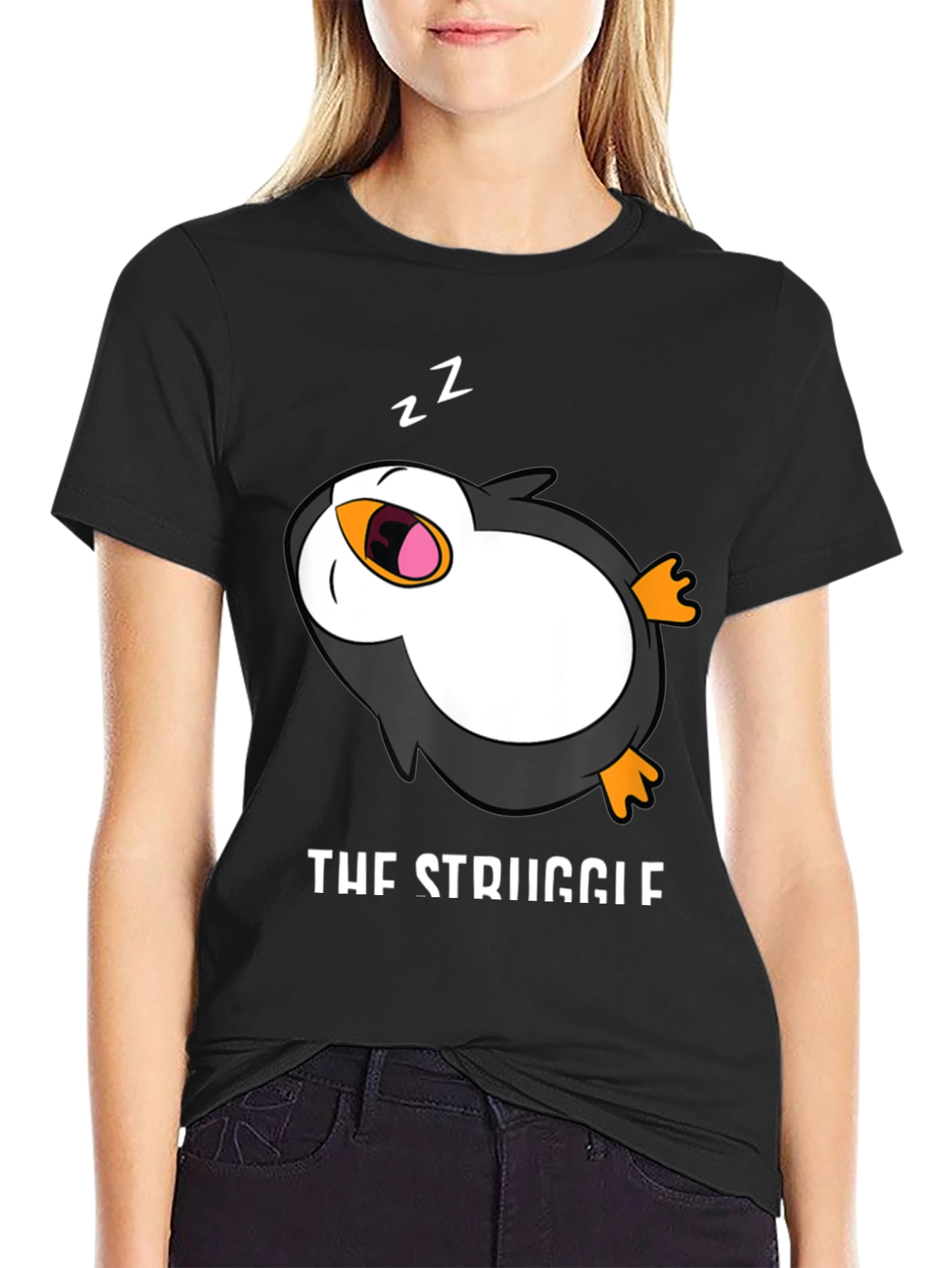 The Struggle Is Real T-Shirt - Sleepy Penguin Tee