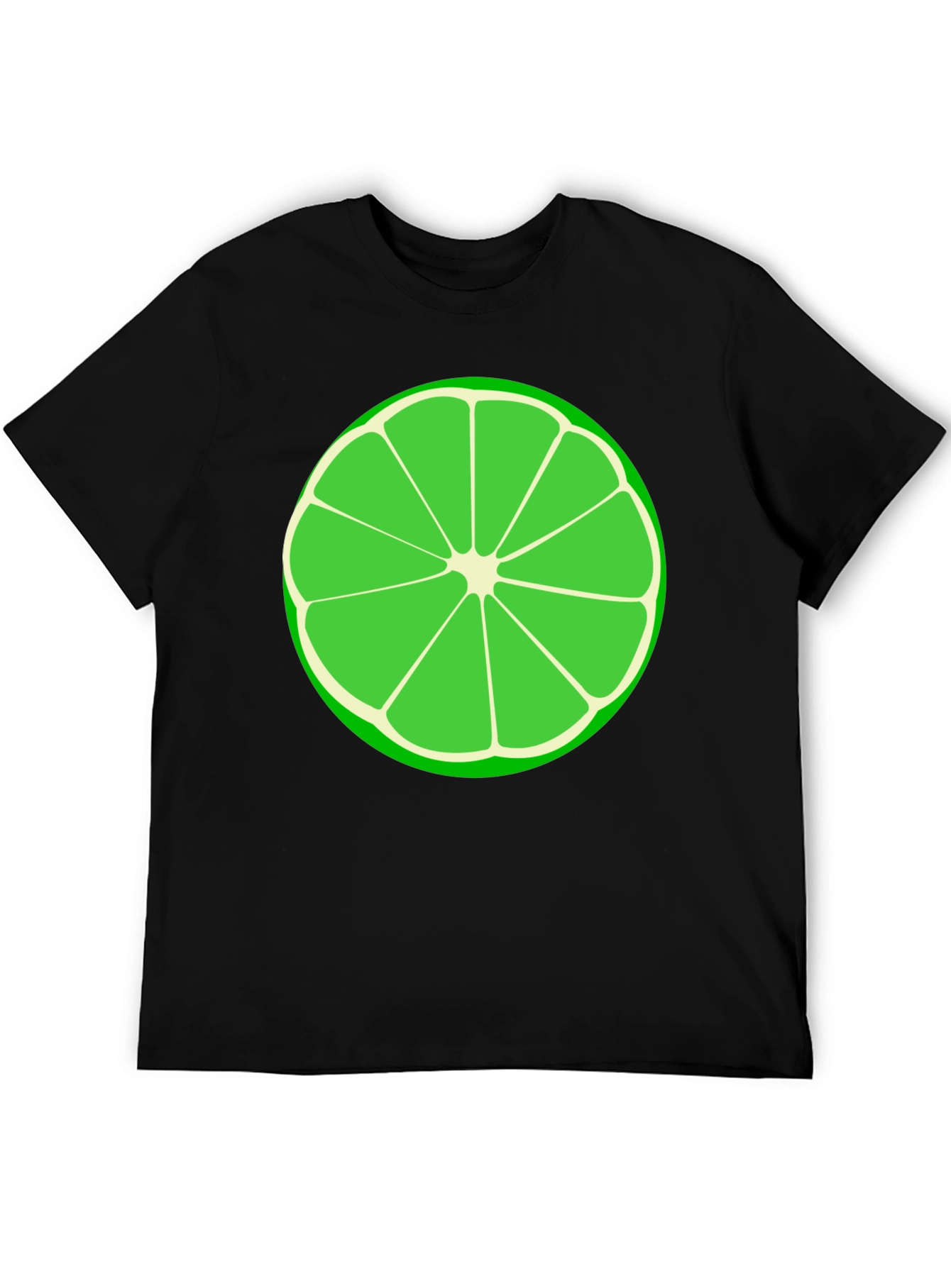 Lime Slice Graphic Tee - Black