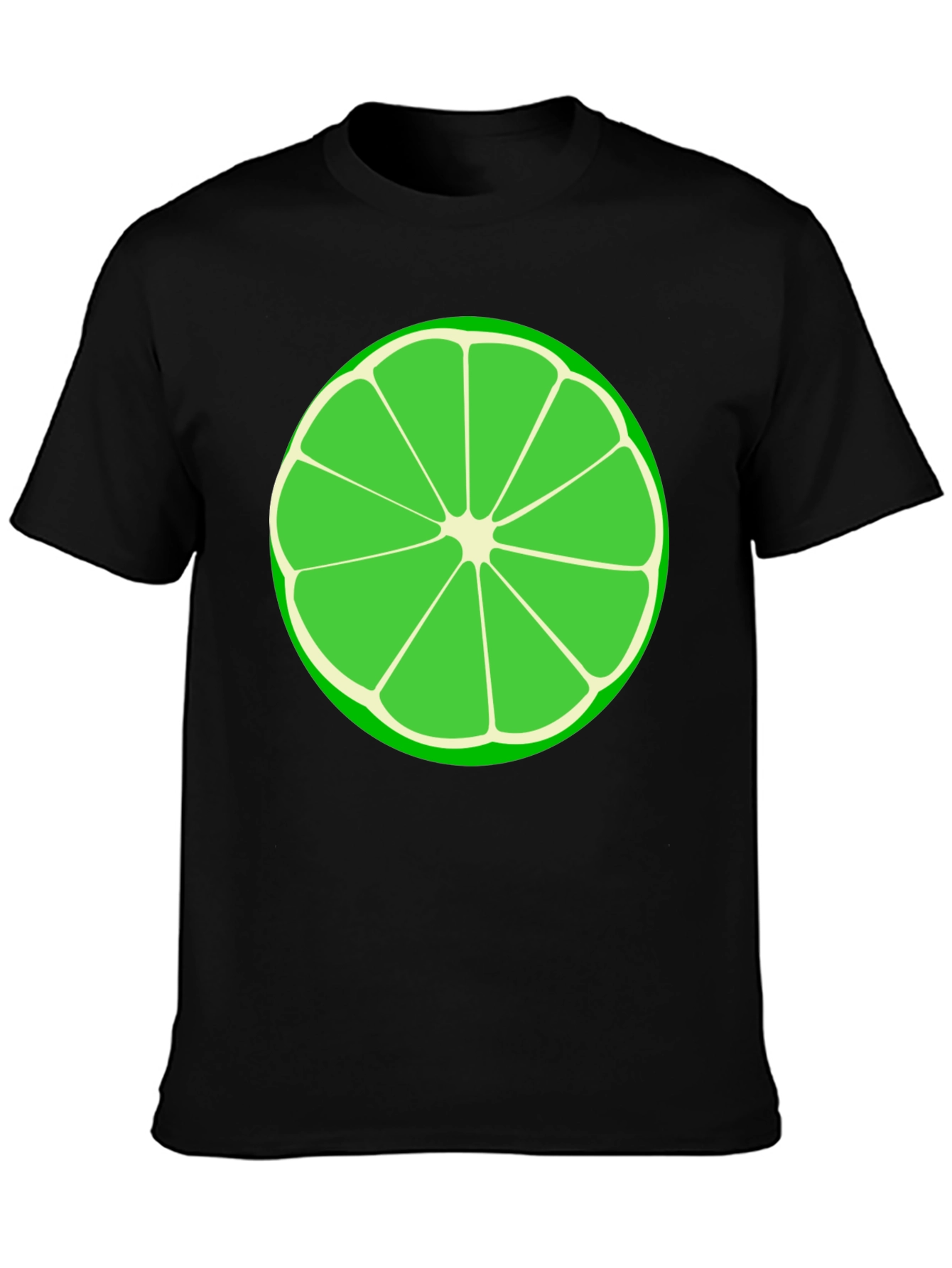 Lime Slice Graphic Tee - Black