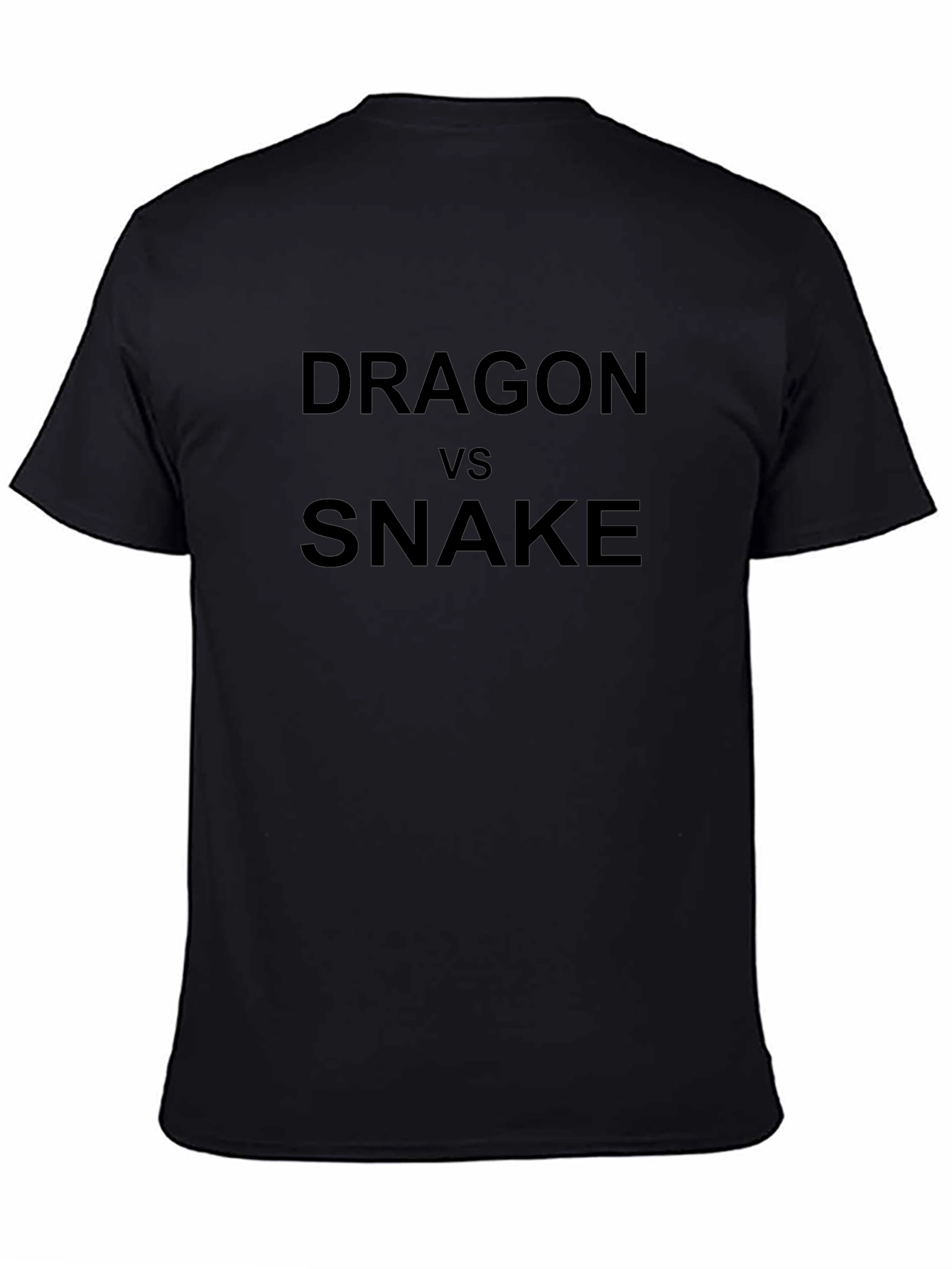 Dragon vs Snake Black T-Shirt