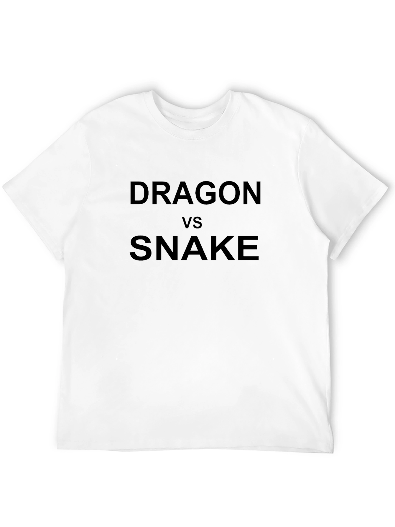 Dragon vs Snake Black T-Shirt