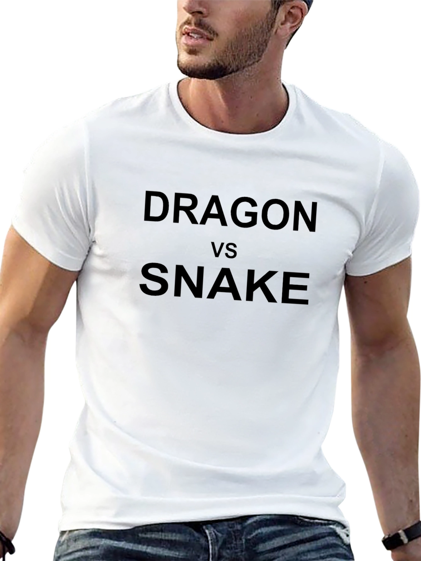 Dragon vs Snake Black T-Shirt