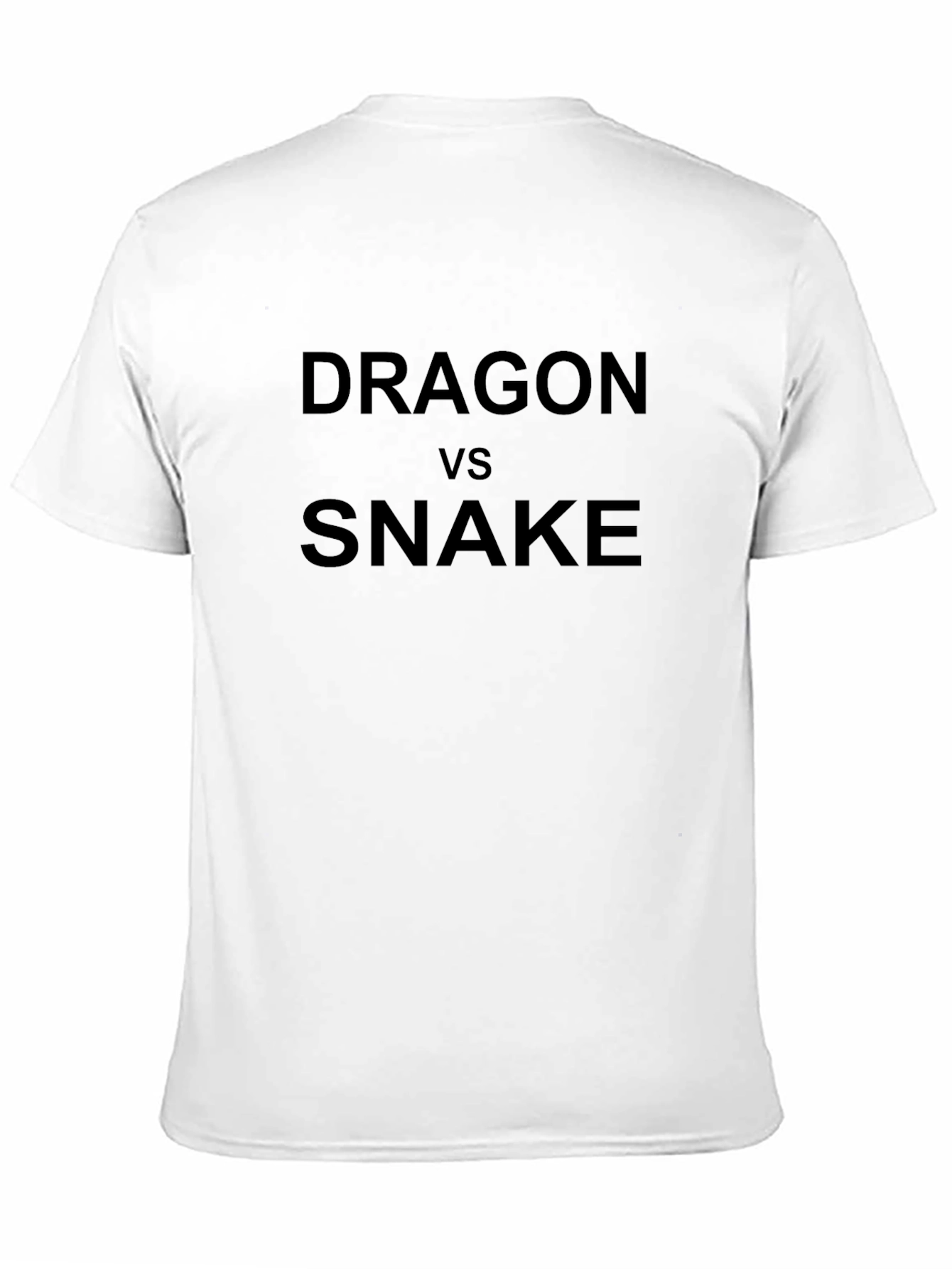 Dragon vs Snake Black T-Shirt