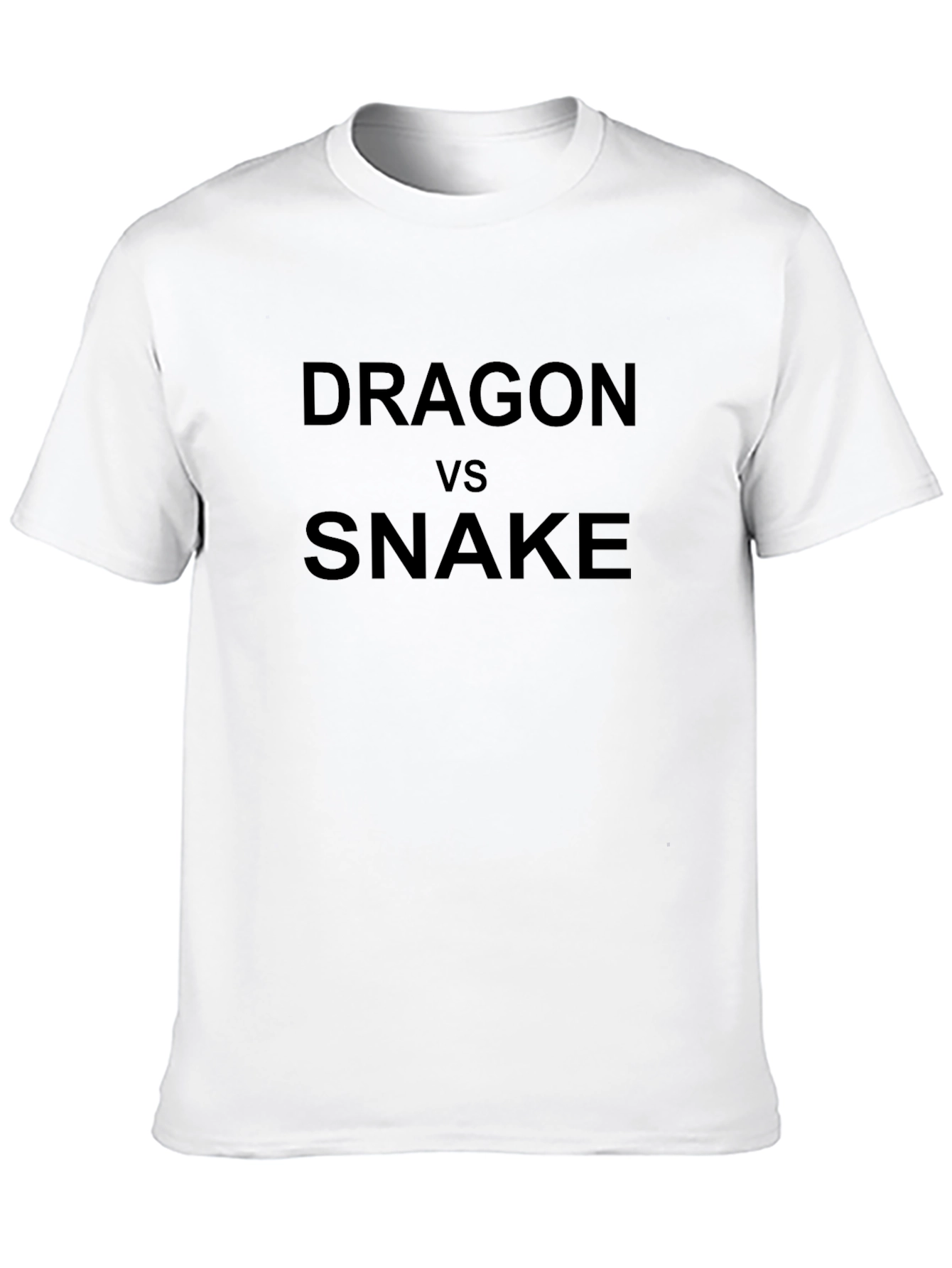 Dragon vs Snake Black T-Shirt