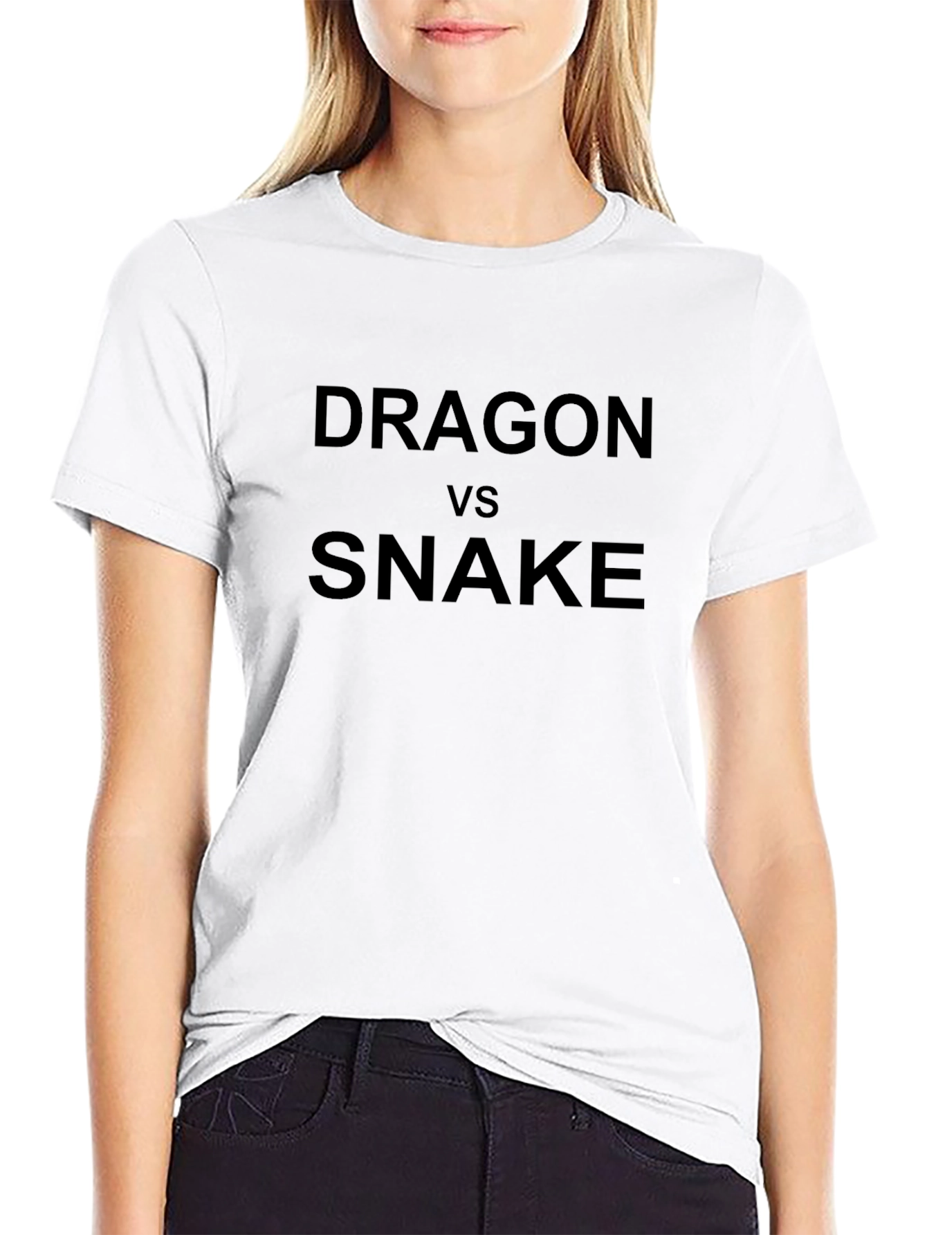 Dragon vs Snake Black T-Shirt