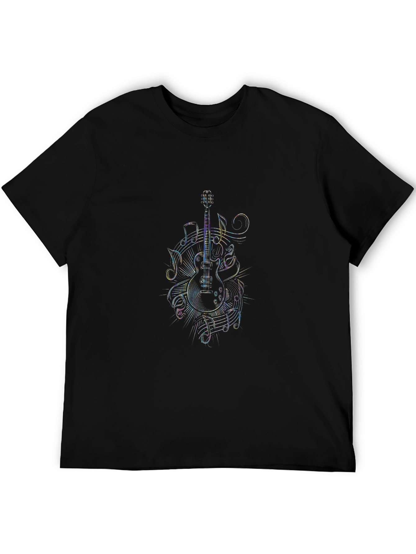 Guitar Music Notes Graphic T-Shirt