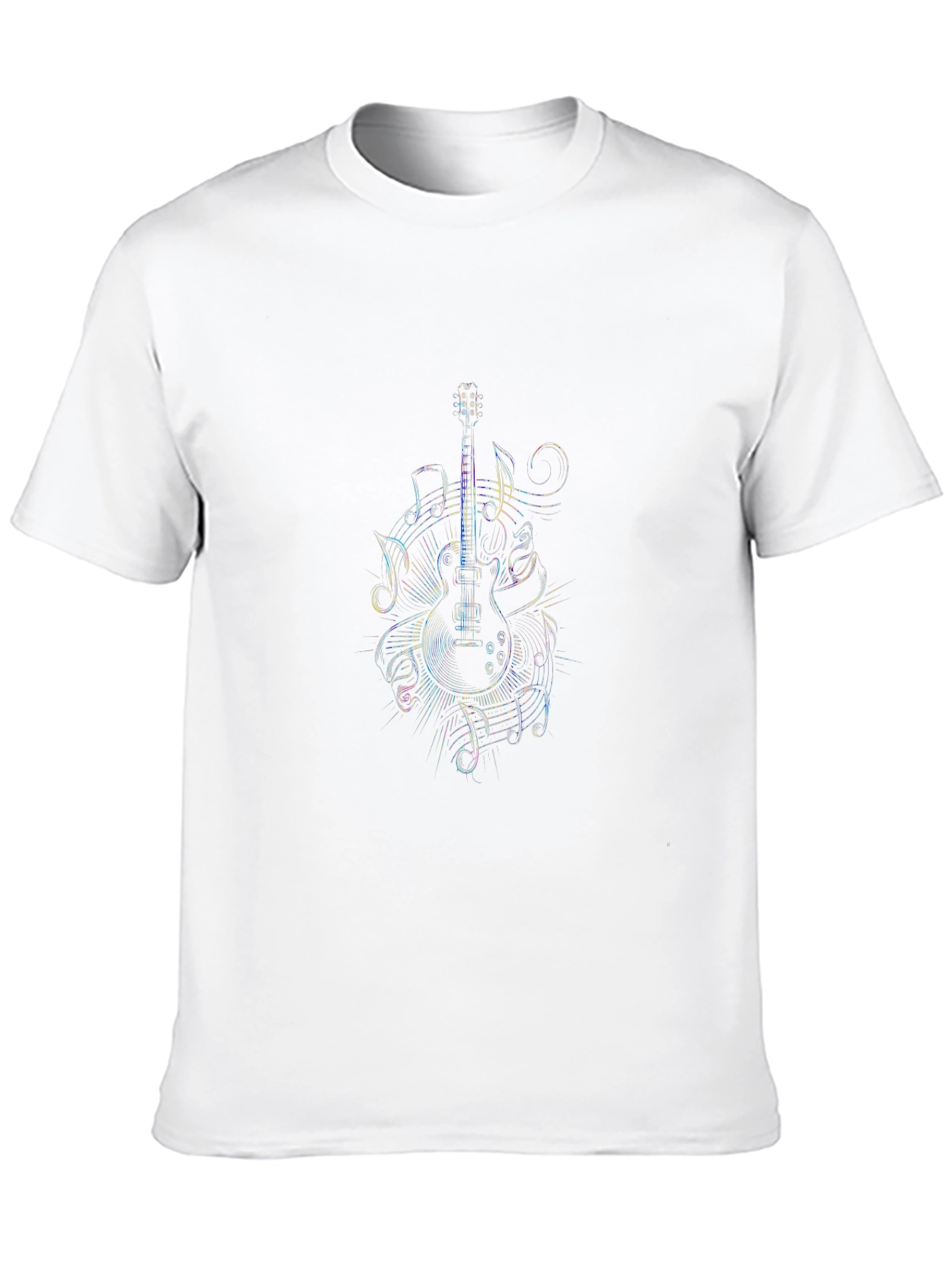 Guitar Music Notes Graphic T-Shirt