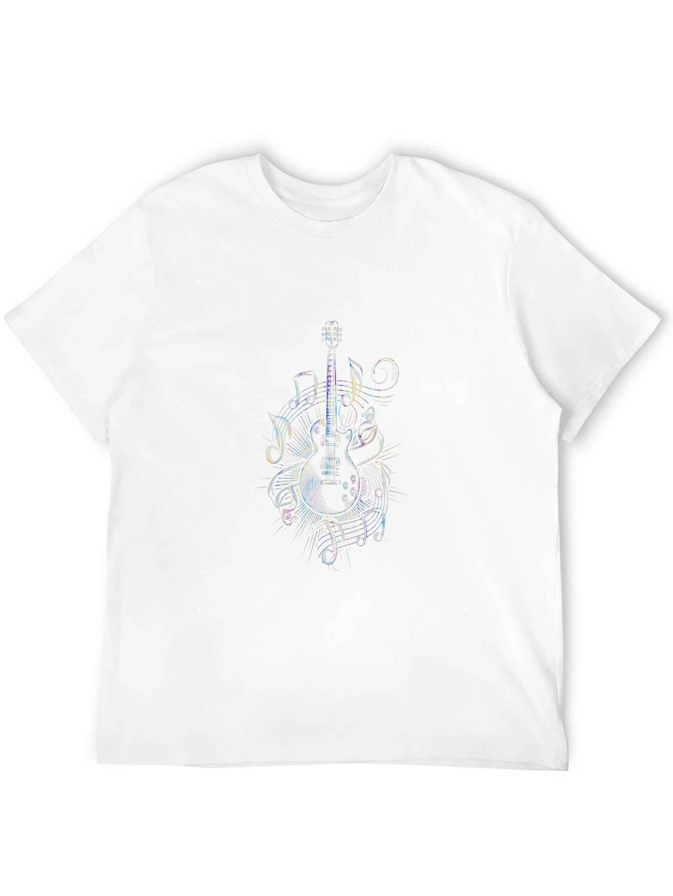 Guitar Music Notes Graphic T-Shirt