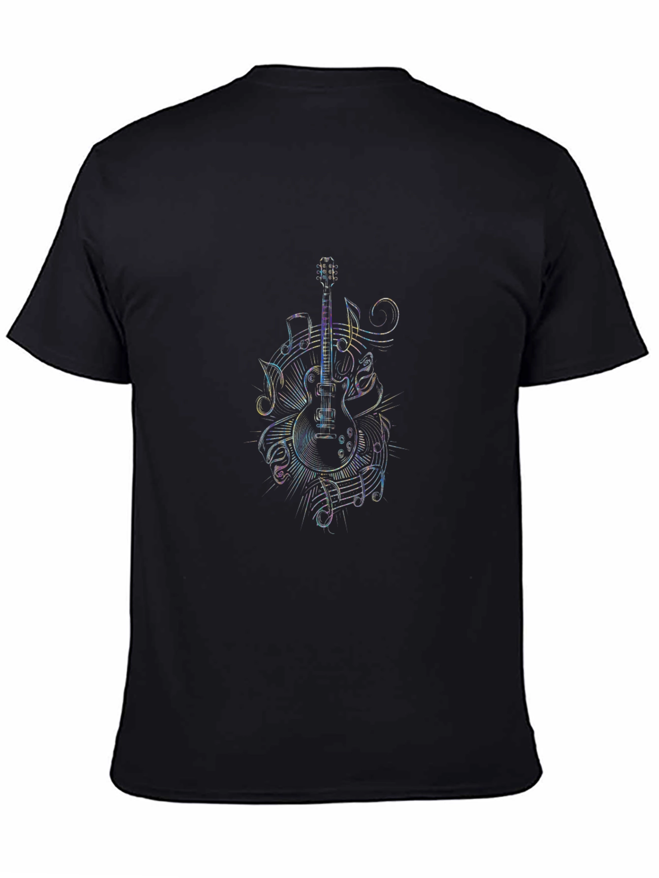 Guitar Music Notes Graphic T-Shirt