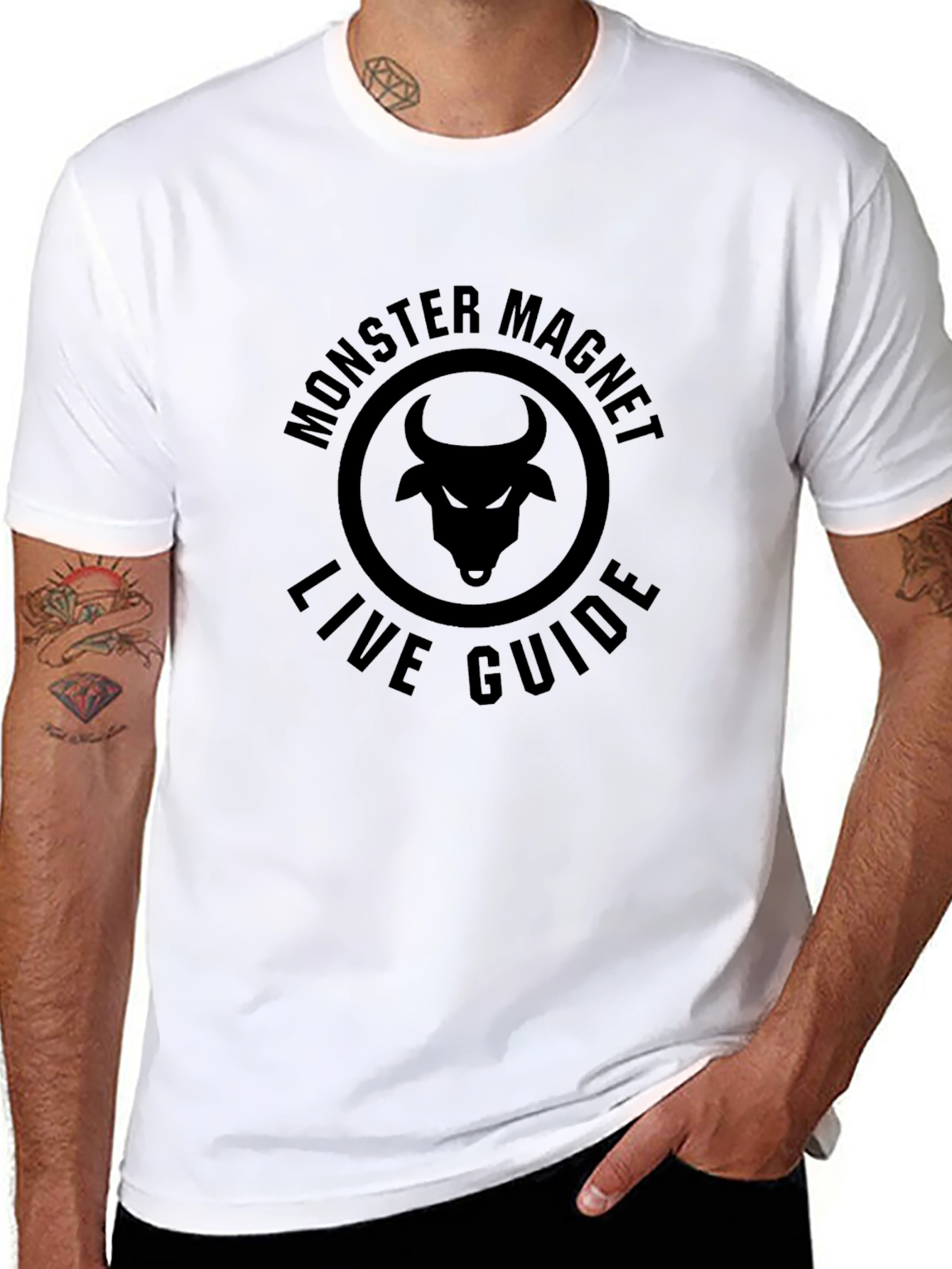 Monster Magnet Live Guide Black T-Shirt